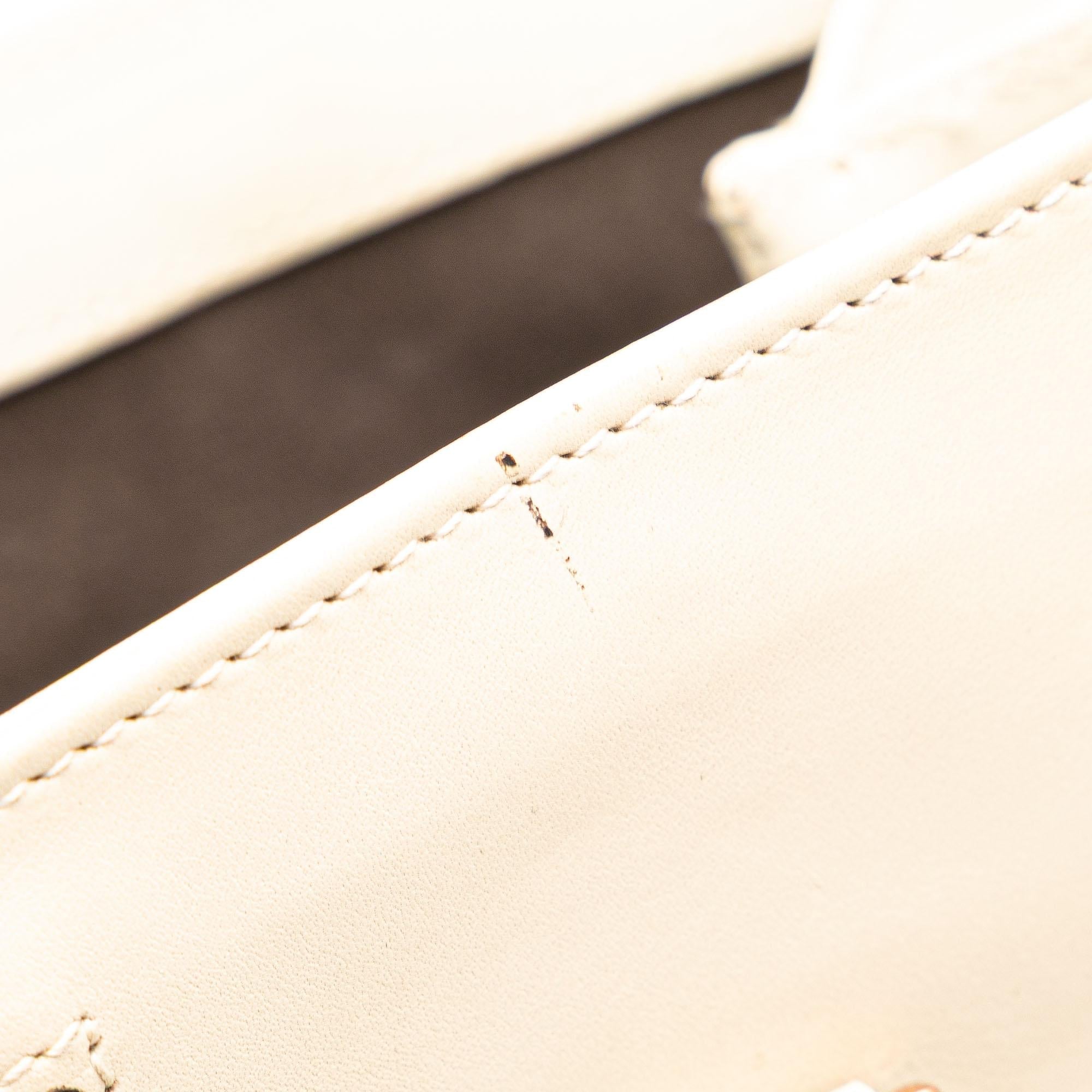Gucci Calfskin and GG Canvas Nailhead Tote