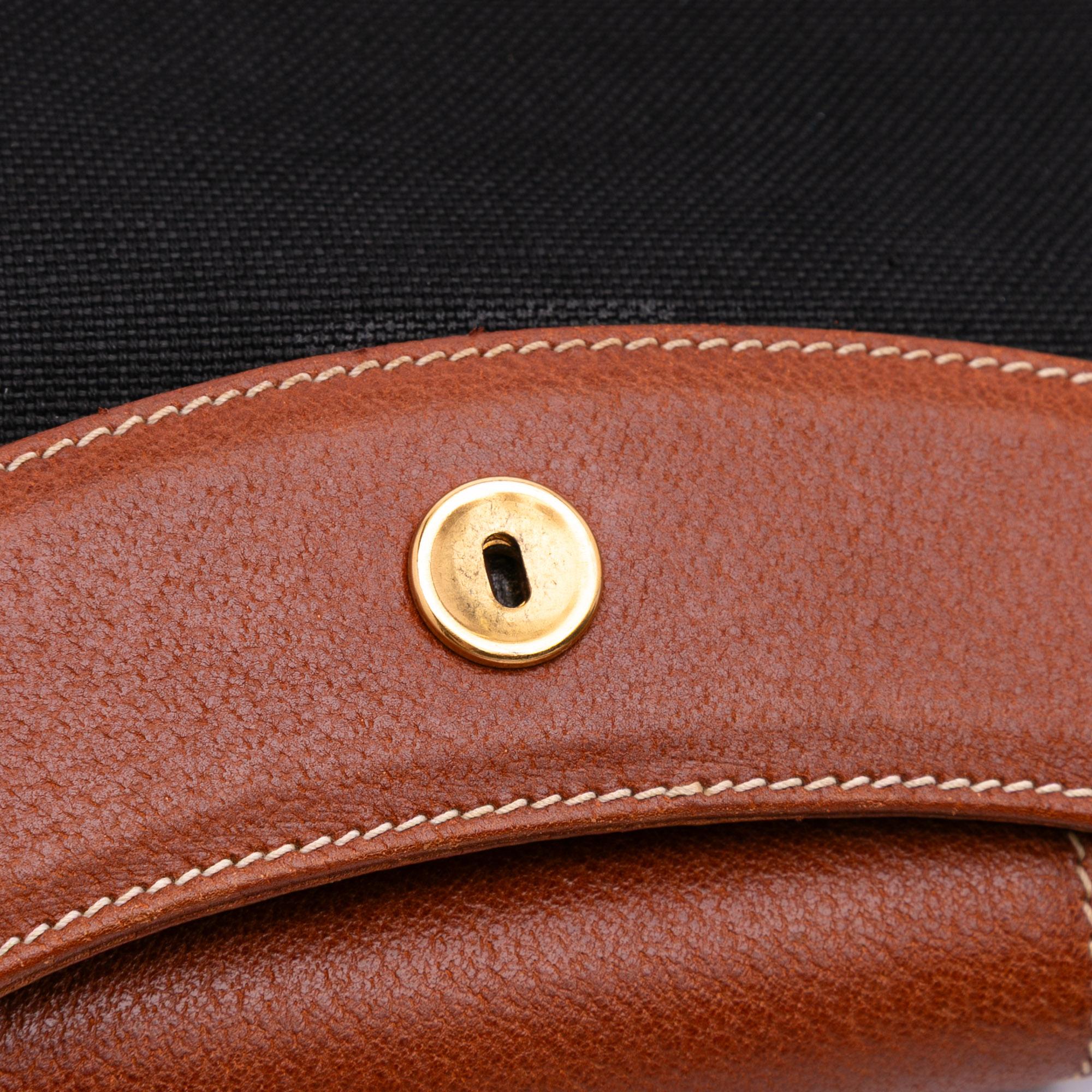 Gucci Canvas Bamboo Handbag