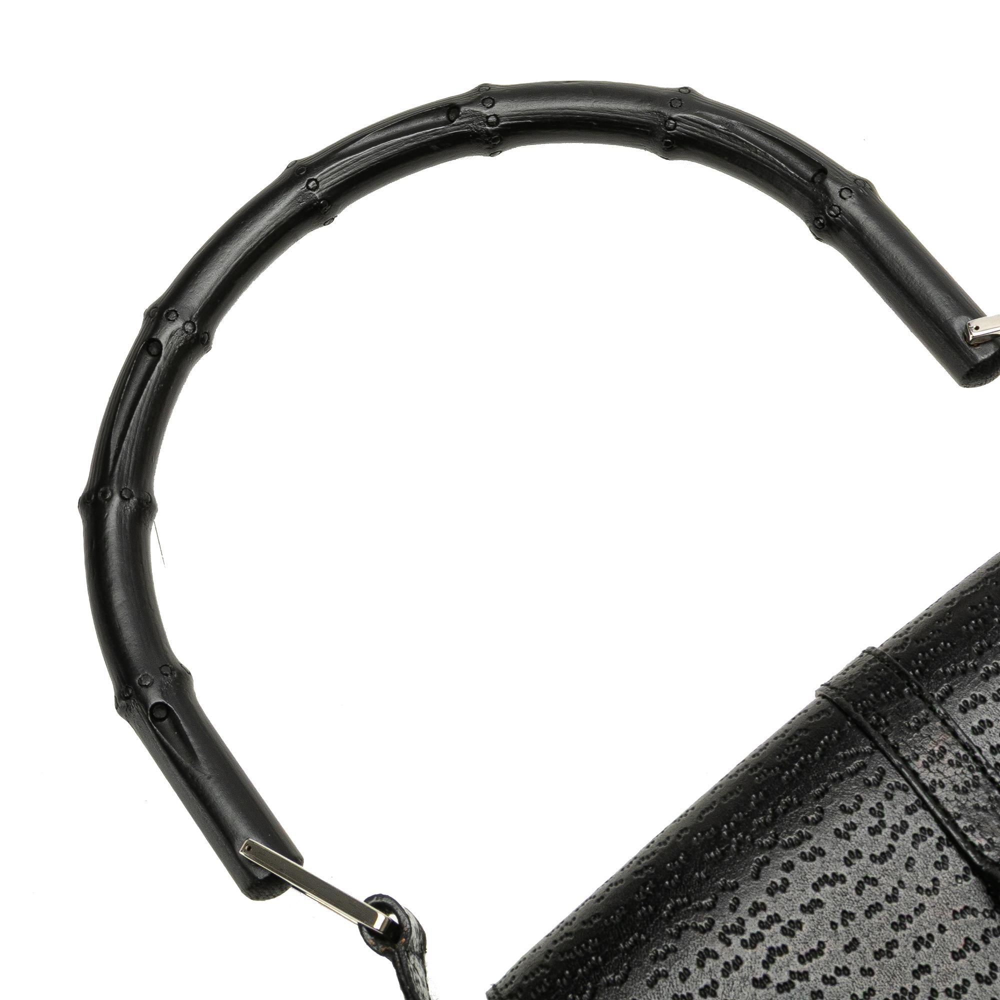 Gucci Canvas Bamboo Jackie Hobo
