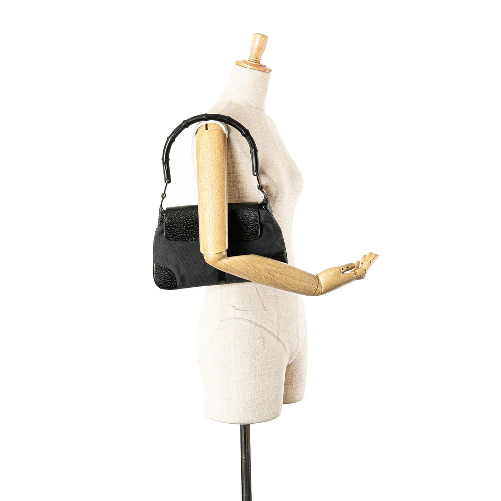 Gucci Canvas Bamboo Jackie Hobo