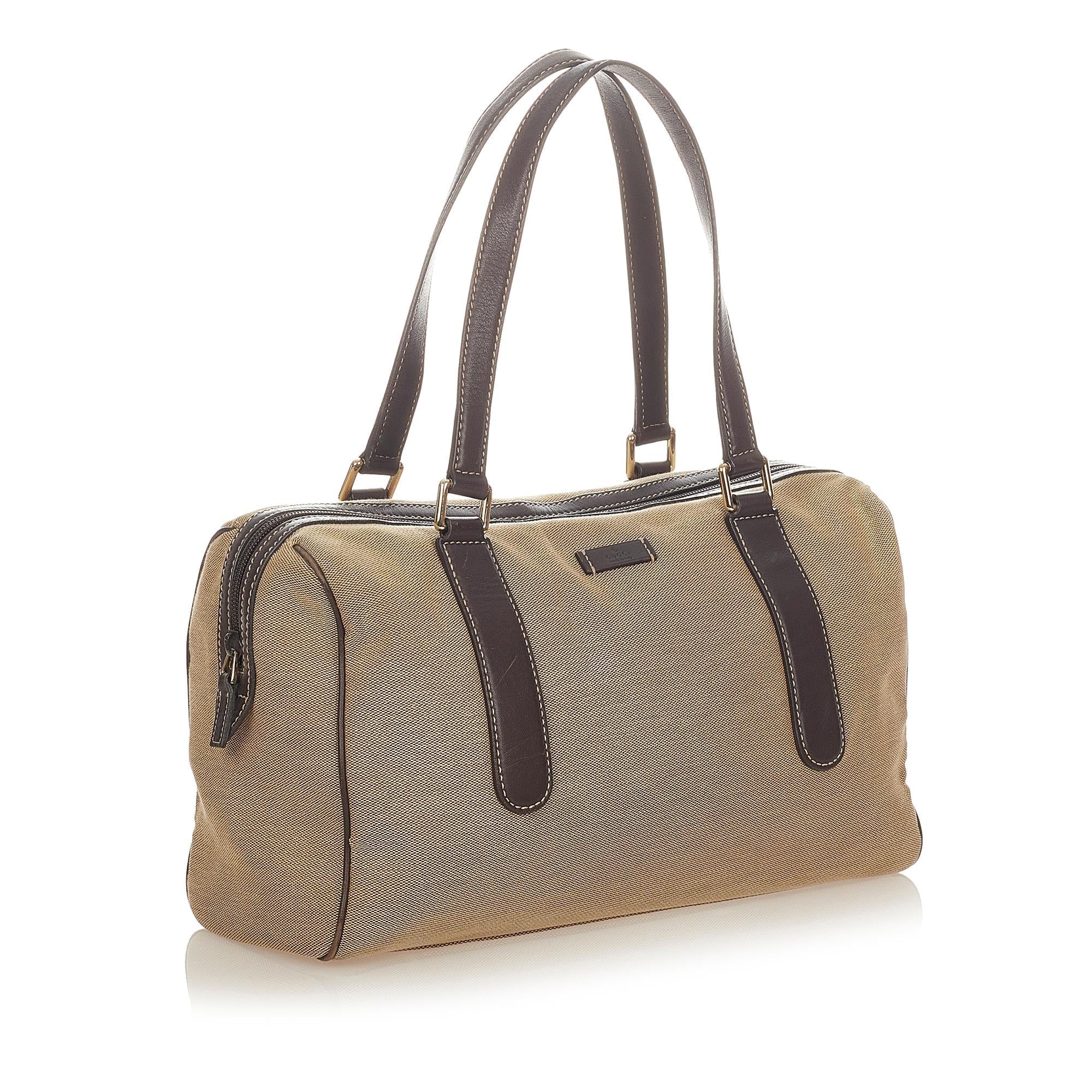 Gucci Canvas Boston Bag (SHG-31833)