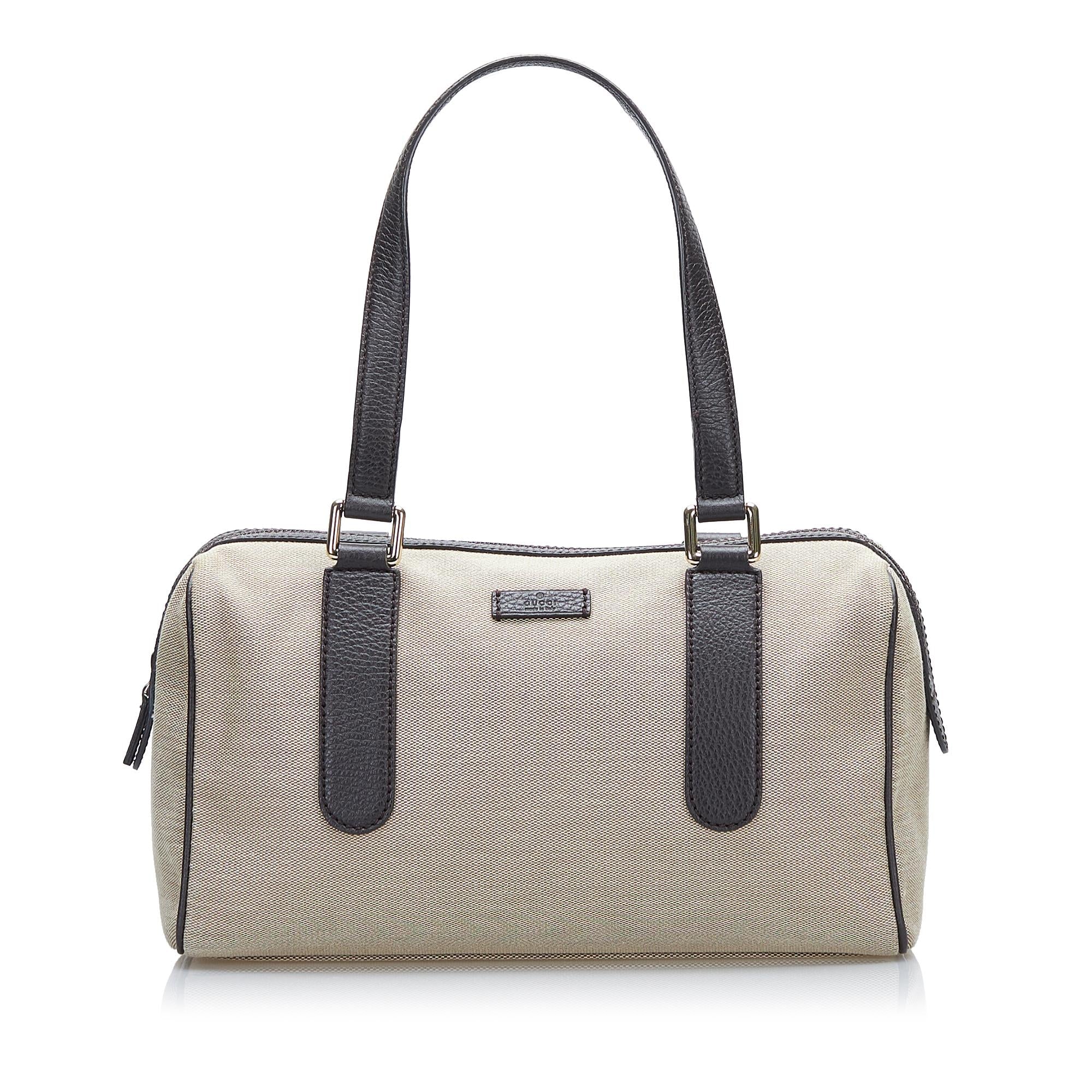 Gucci Canvas Boston Bag (SHG-36173)