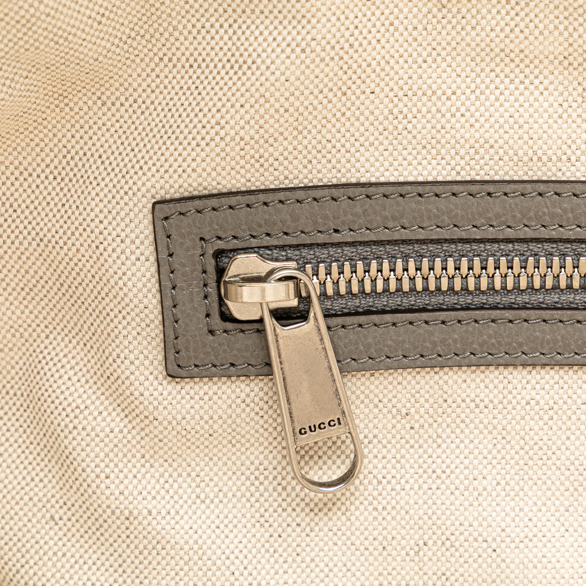 Gucci Canvas Embossed Logo Tote