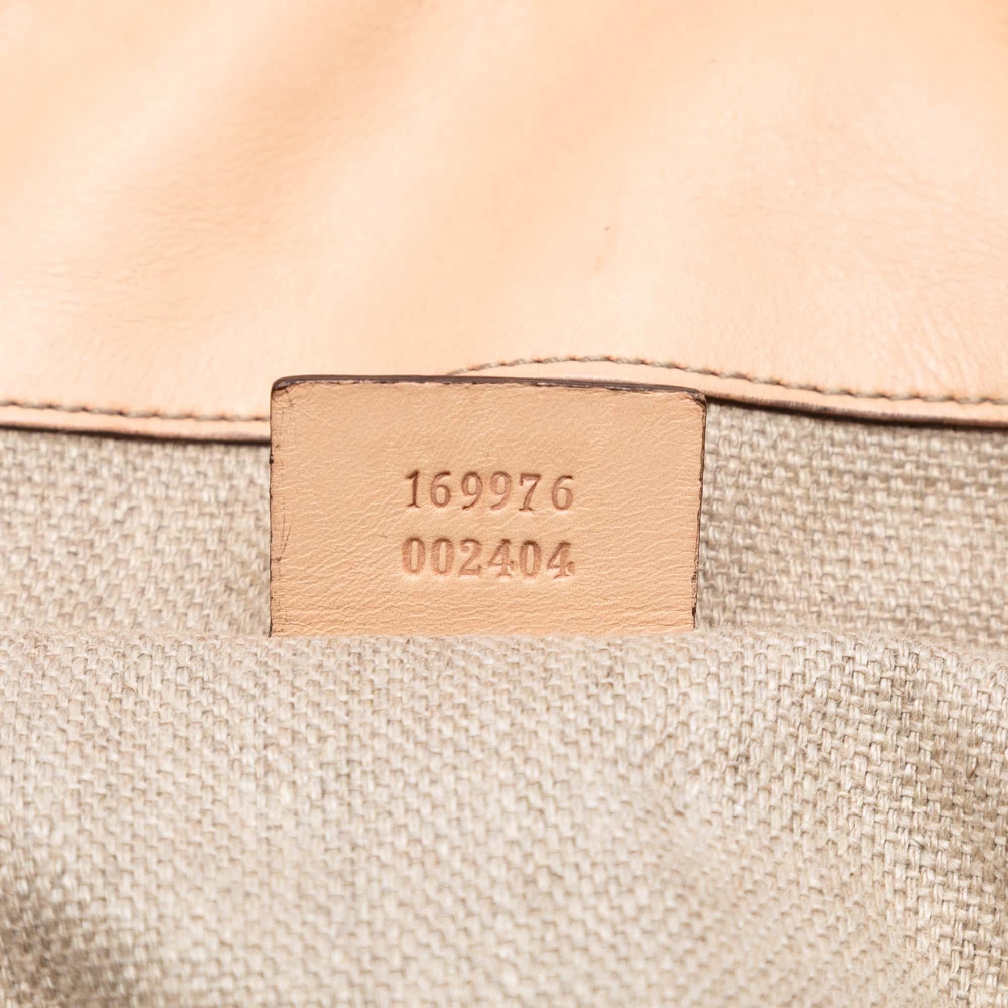 Gucci Canvas Floral Peggy Bamboo Hobo