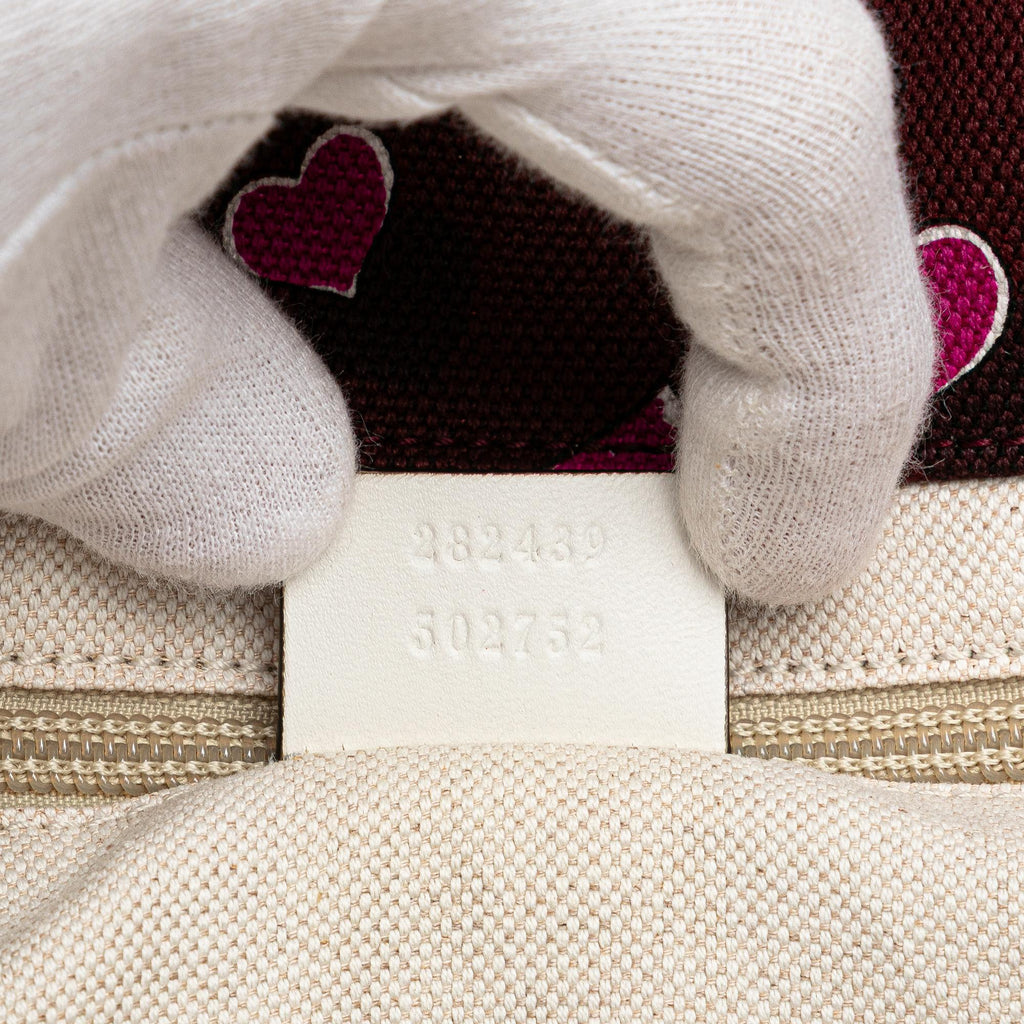 Gucci Canvas Heartbeat Tote