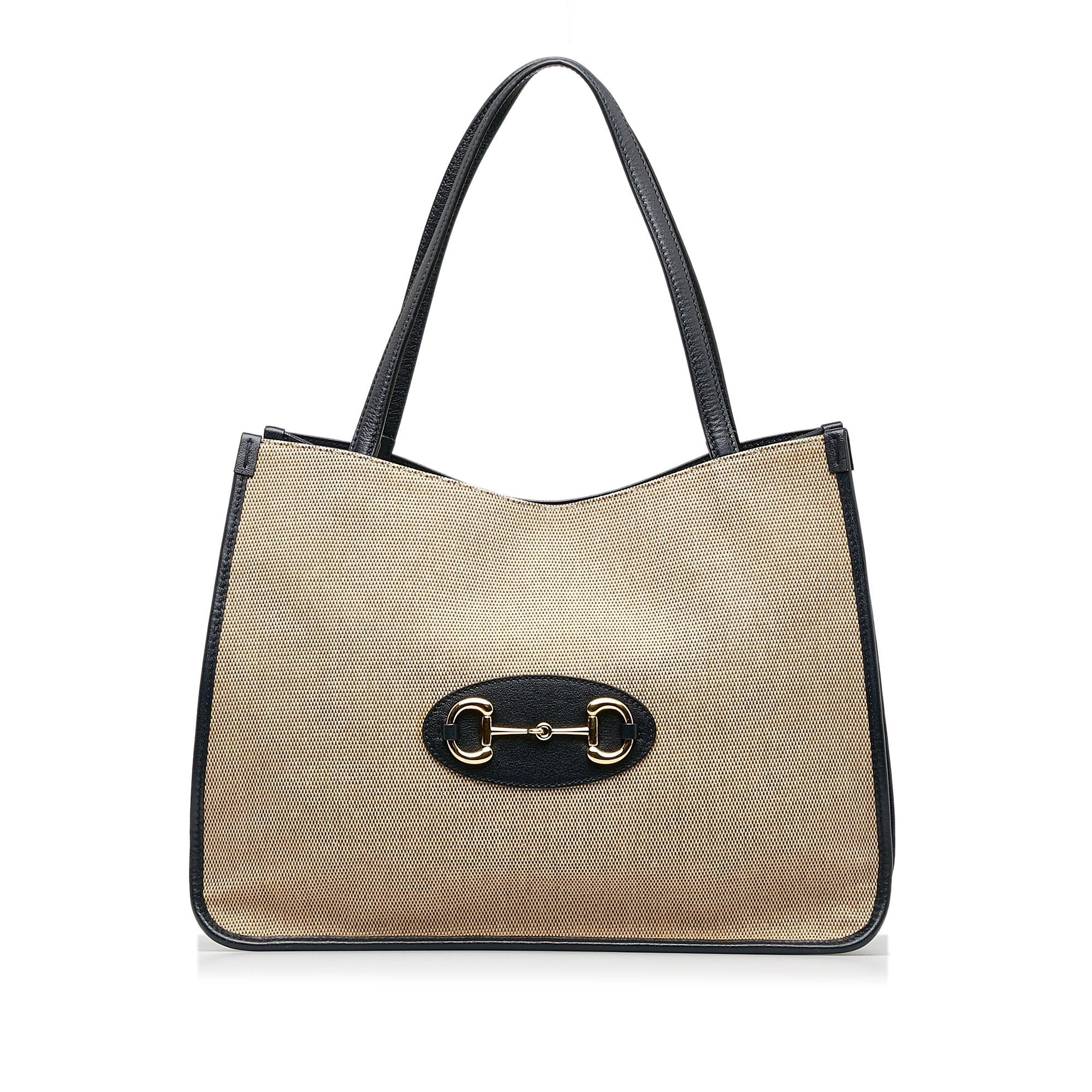 Gucci Canvas Horsebit 1955 Tote (SHG-hEG9ve)