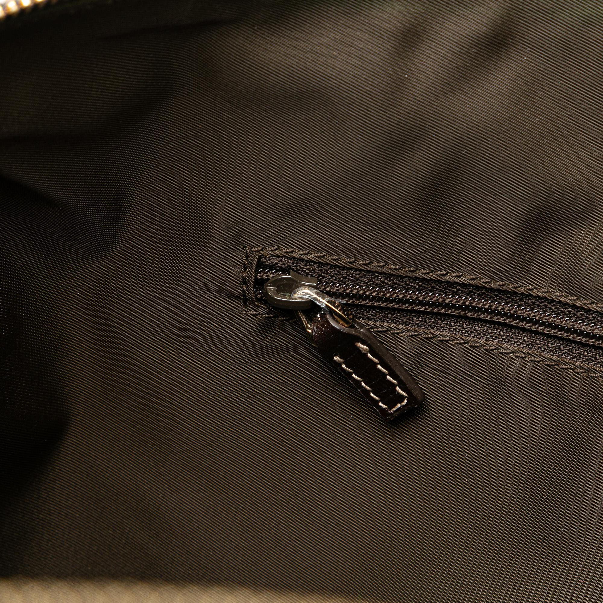Gucci Canvas Horsebit Charmy Boston Bag
