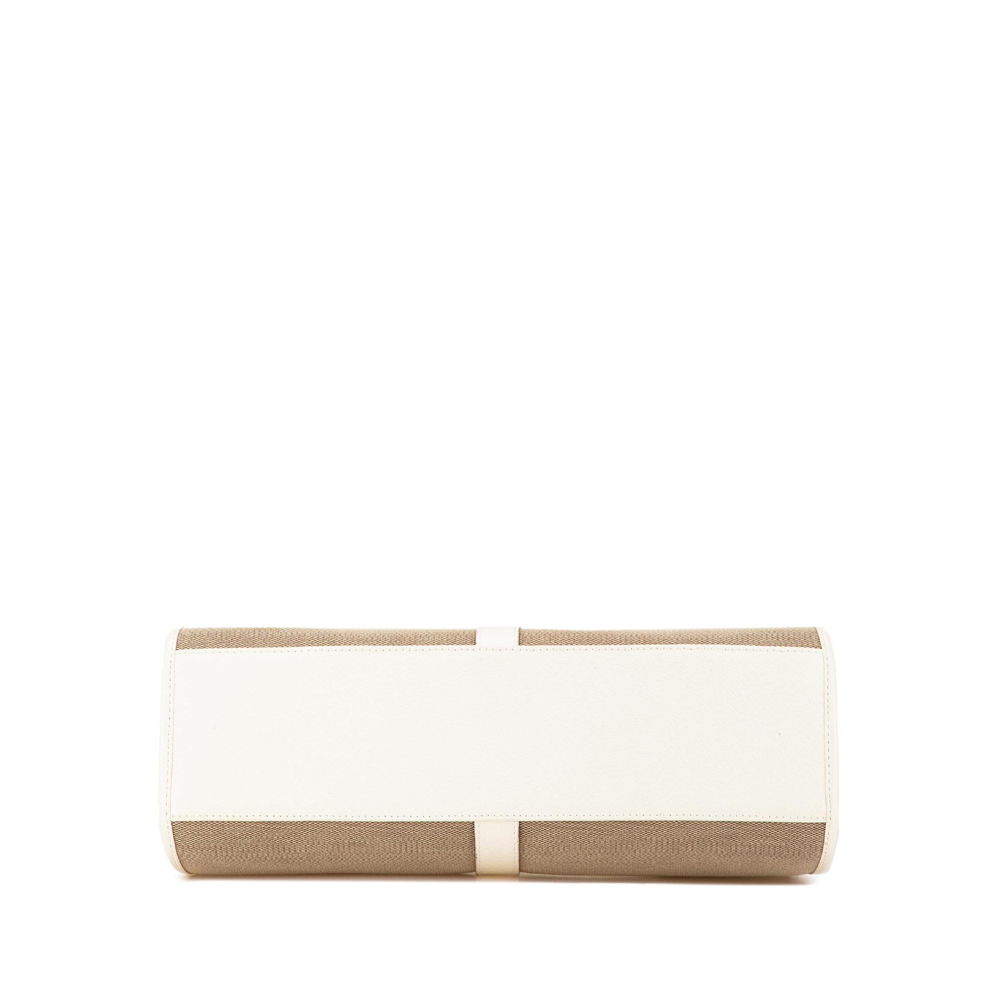 Gucci Canvas Jackie Bardot Shoulder Bag