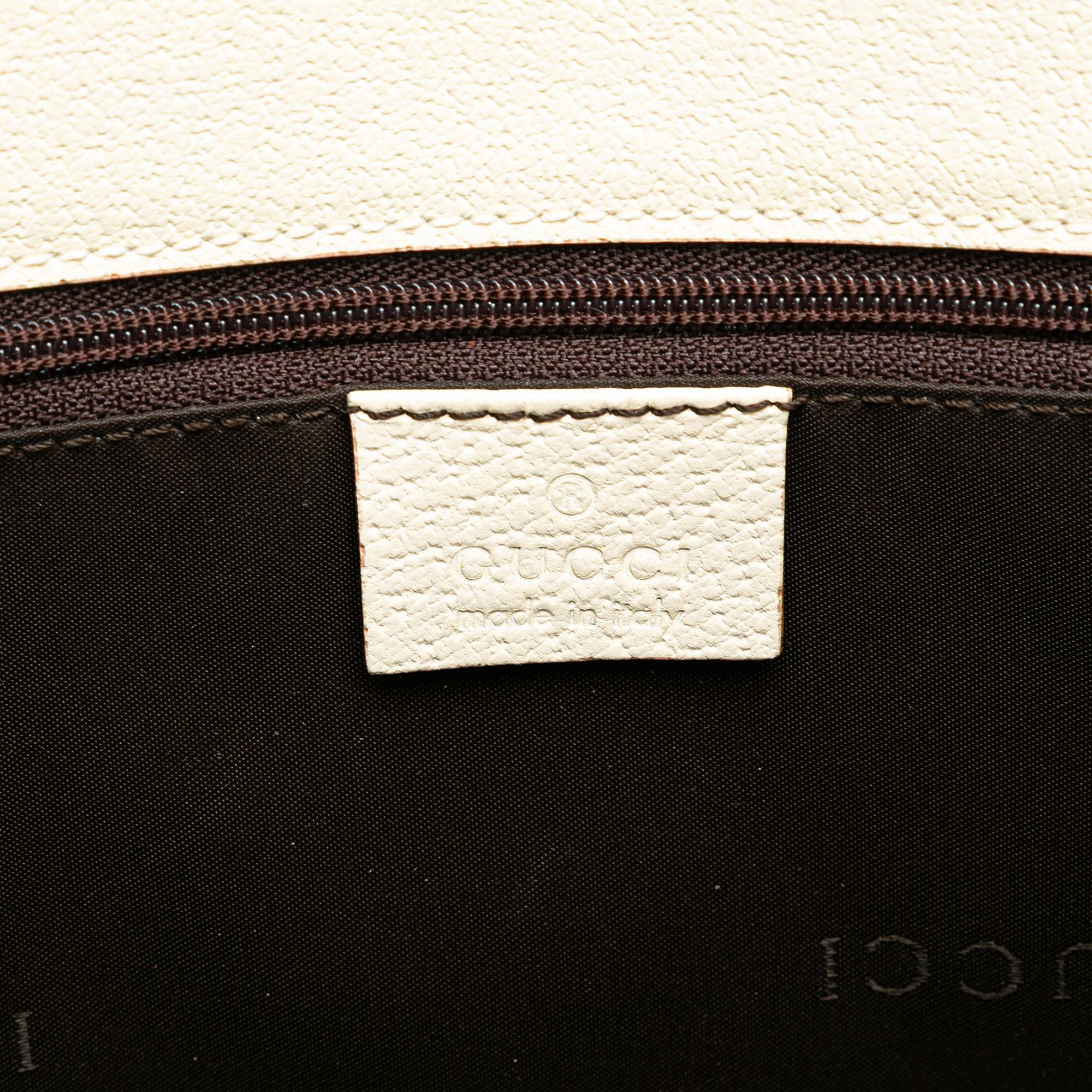 Gucci Canvas Jackie Bardot Shoulder Bag