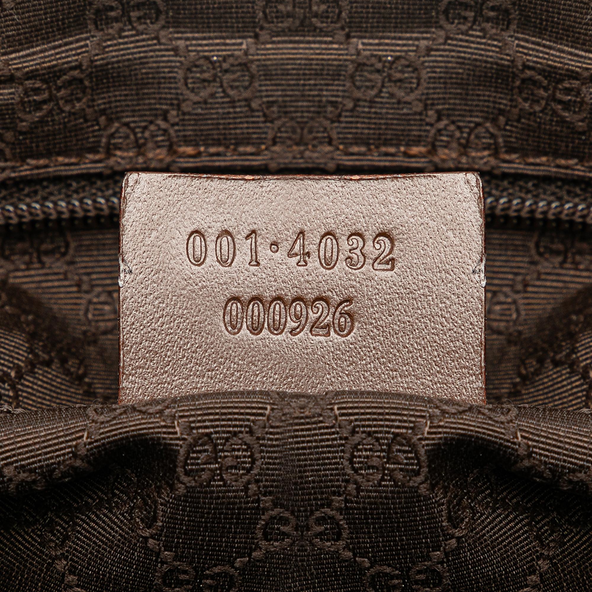 Gucci Canvas Jackie Chain Shoulder Bag