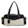 Gucci Canvas Leather East West Multi-Pocket Satchel (SHF-22759)