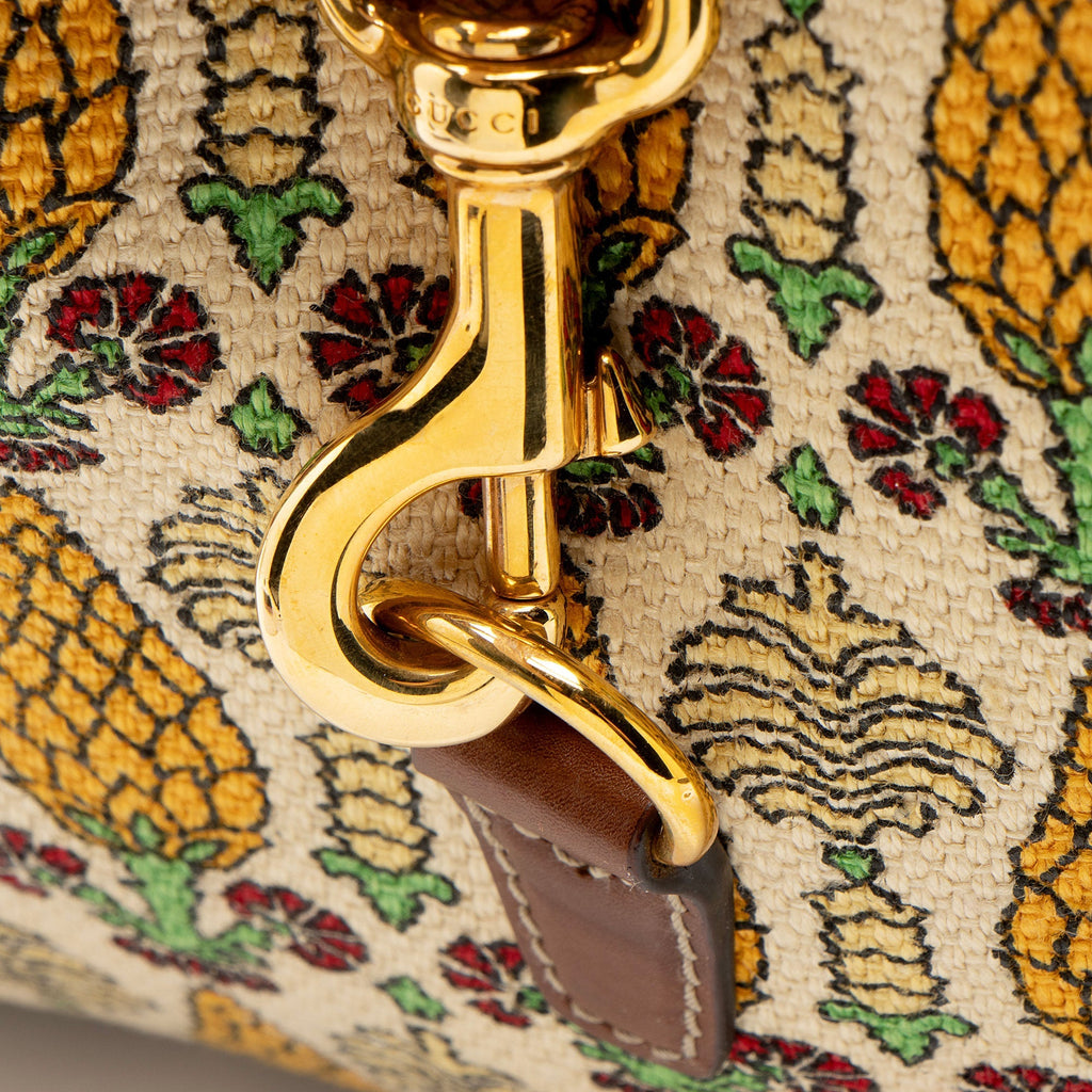 Gucci Canvas Pineapple Jackie Hobo