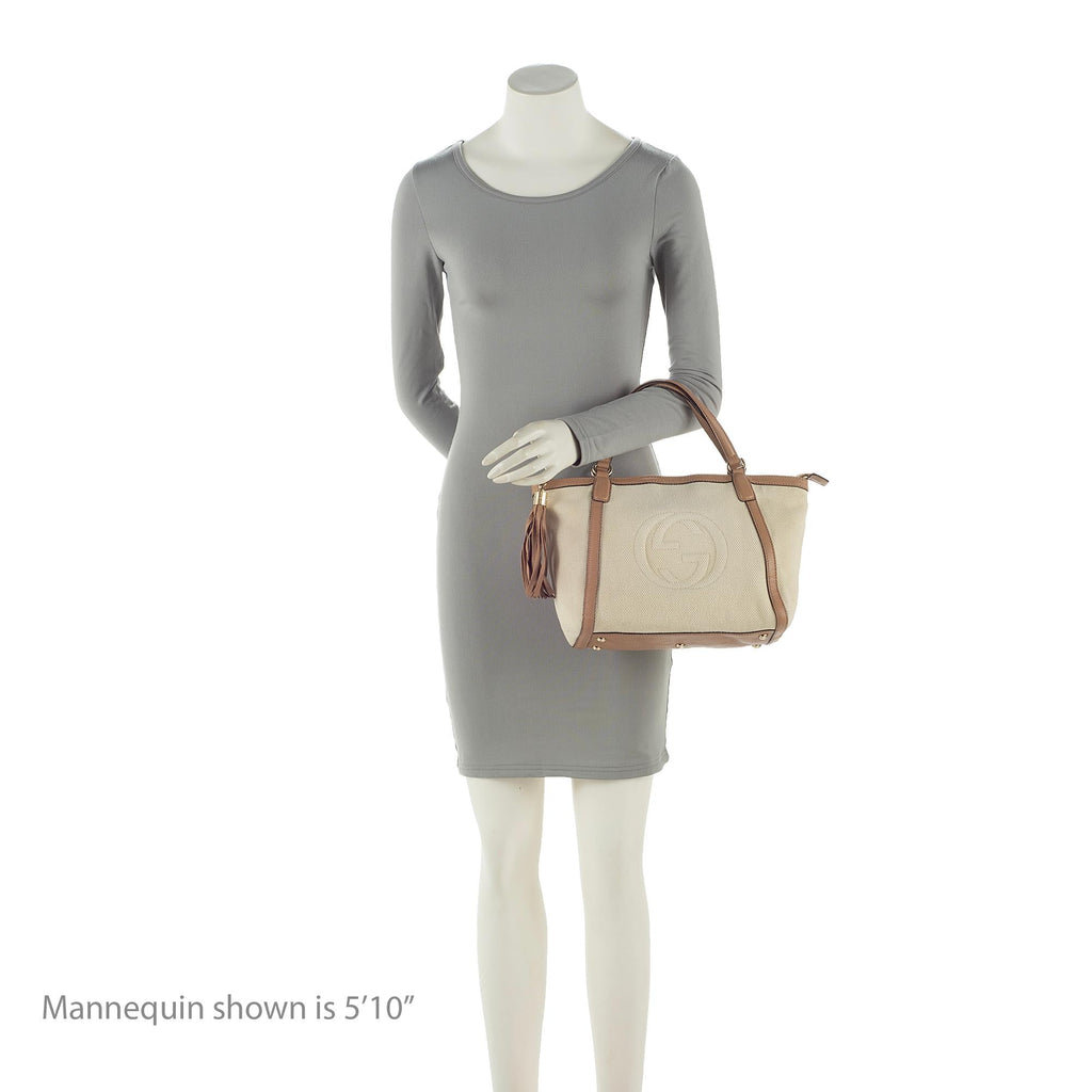Gucci Canvas Soho Top Handle Tote (SHF-22392)