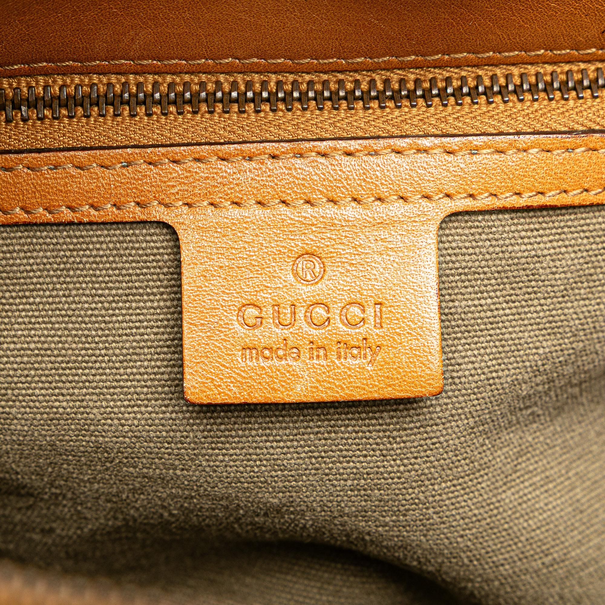 Gucci Canvas Utilitarian Shoulder Bag