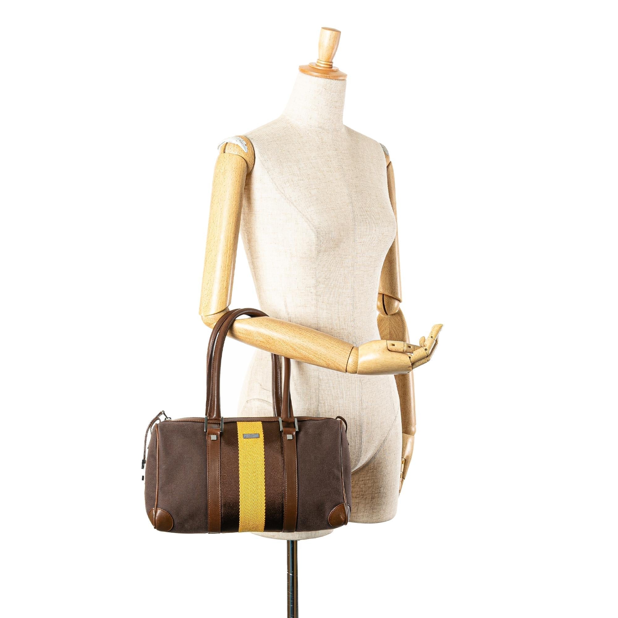 Gucci Canvas Web Boston
