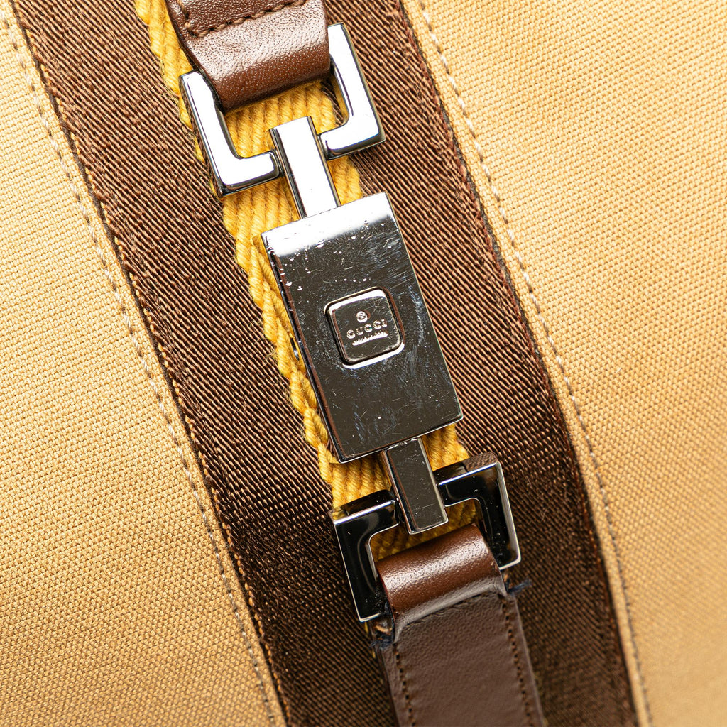Gucci Canvas Web Jackie Shoulder Bag