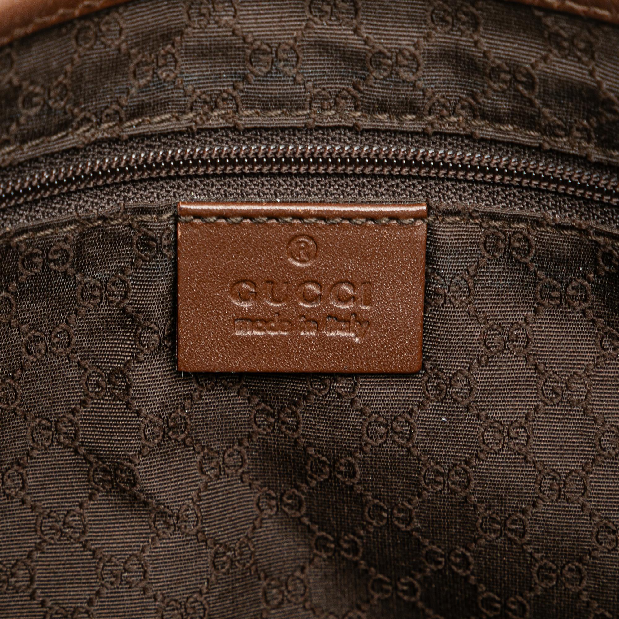 Gucci Canvas Web Jackie Shoulder Bag