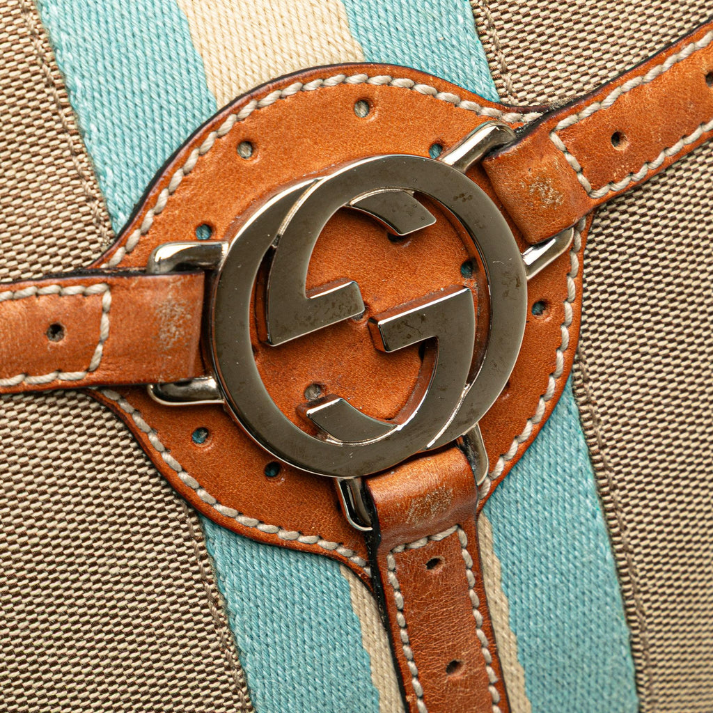 Gucci Canvas Web Reins Hobo