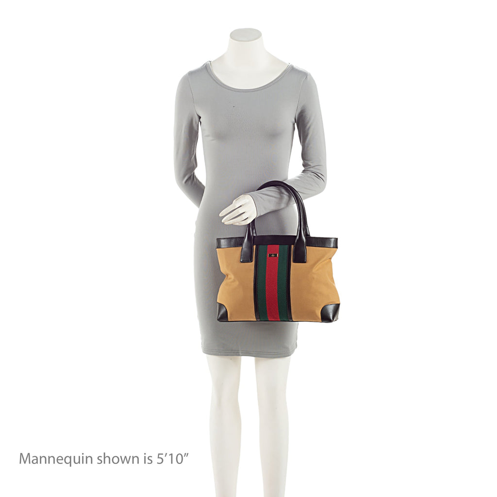 Gucci Canvas Web Tote (SHF-FI6lfc)