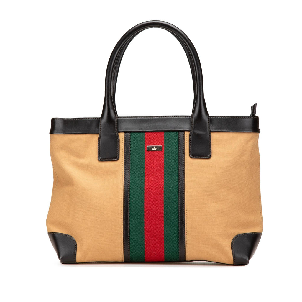 Gucci Canvas Web Tote