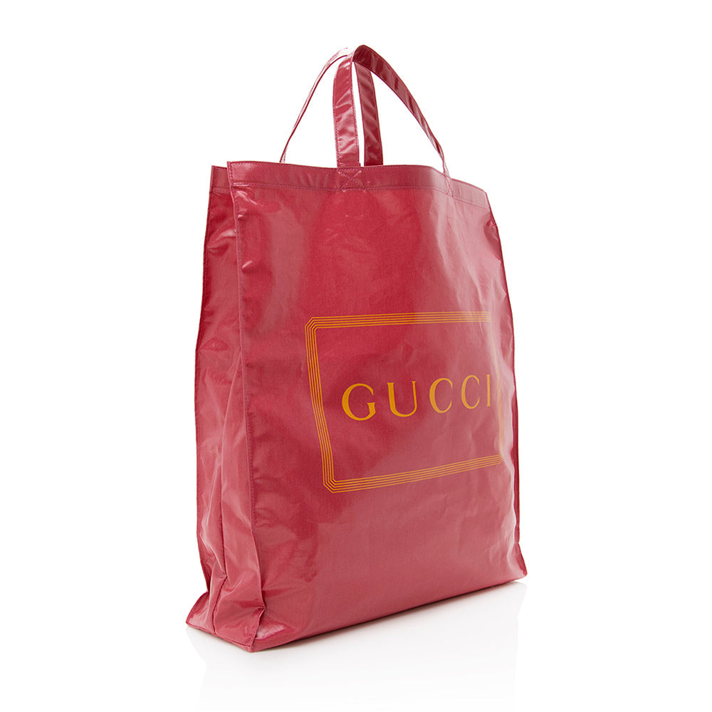 Gucci Coated Canvas Logo Tote (SHF-16202)