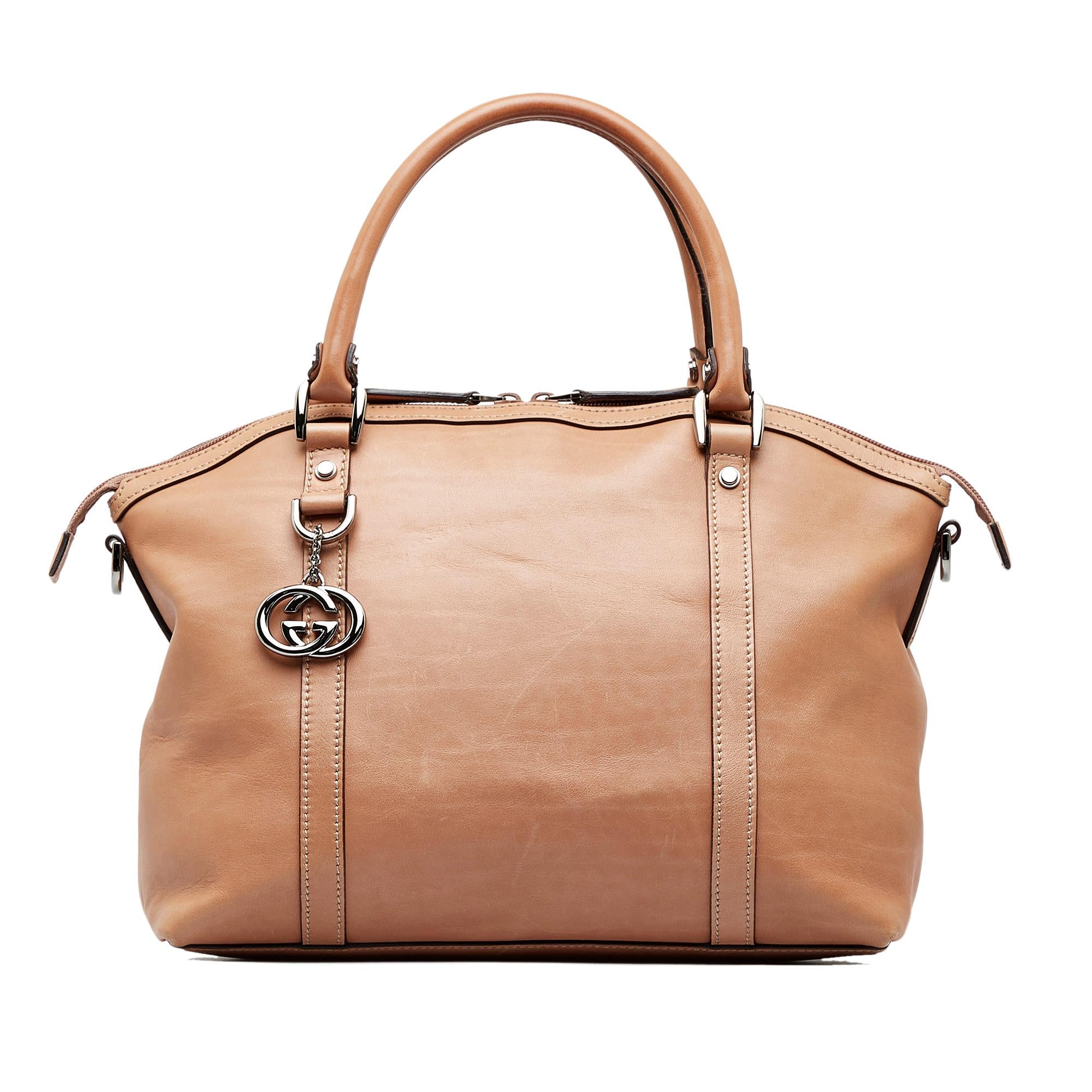 Gucci Convertible GG Charm Dome Satchel (SHG-dxPpi8)