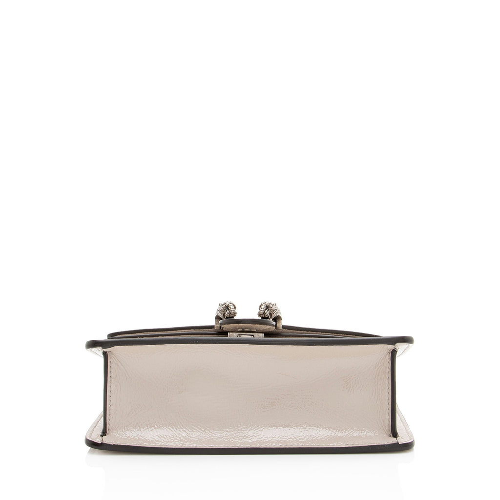 Gucci Crinkled PatLBt Leather Dionysus Mini Shoulder Bag