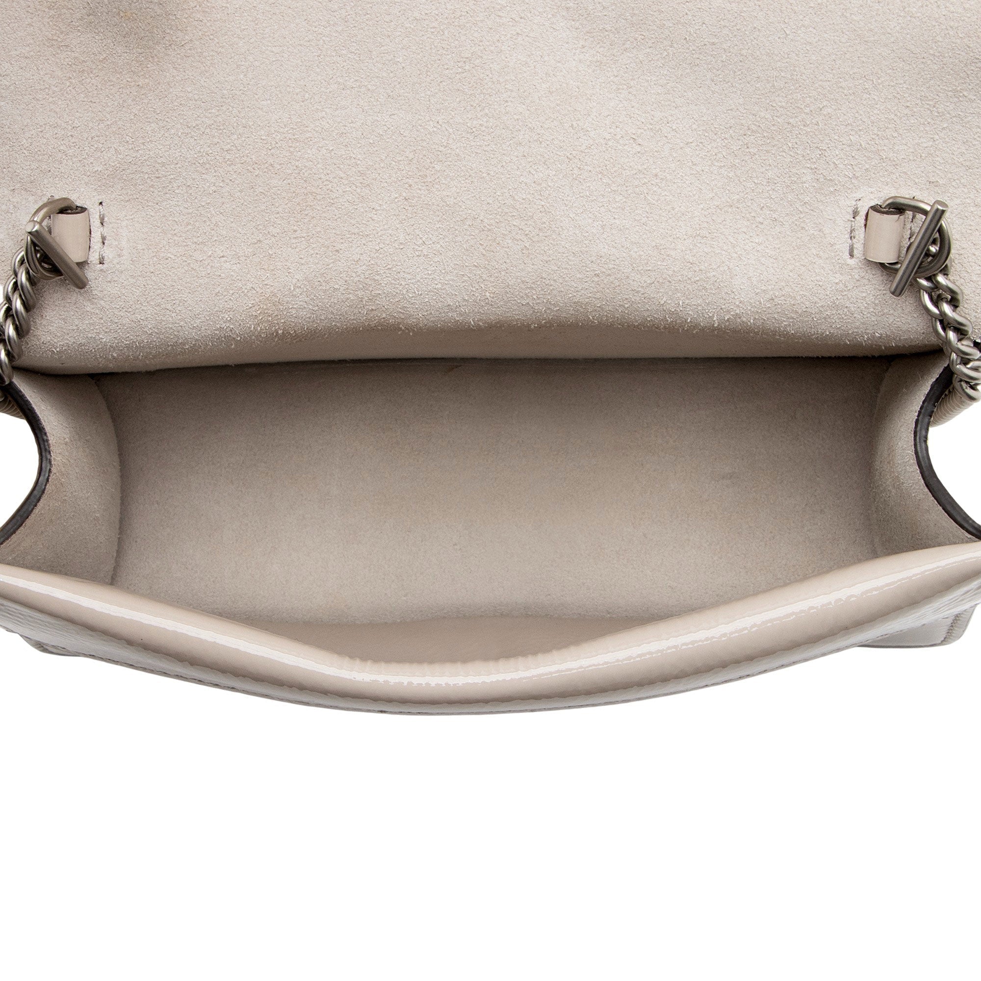 Gucci Crinkled PatLBt Leather Dionysus Mini Shoulder Bag