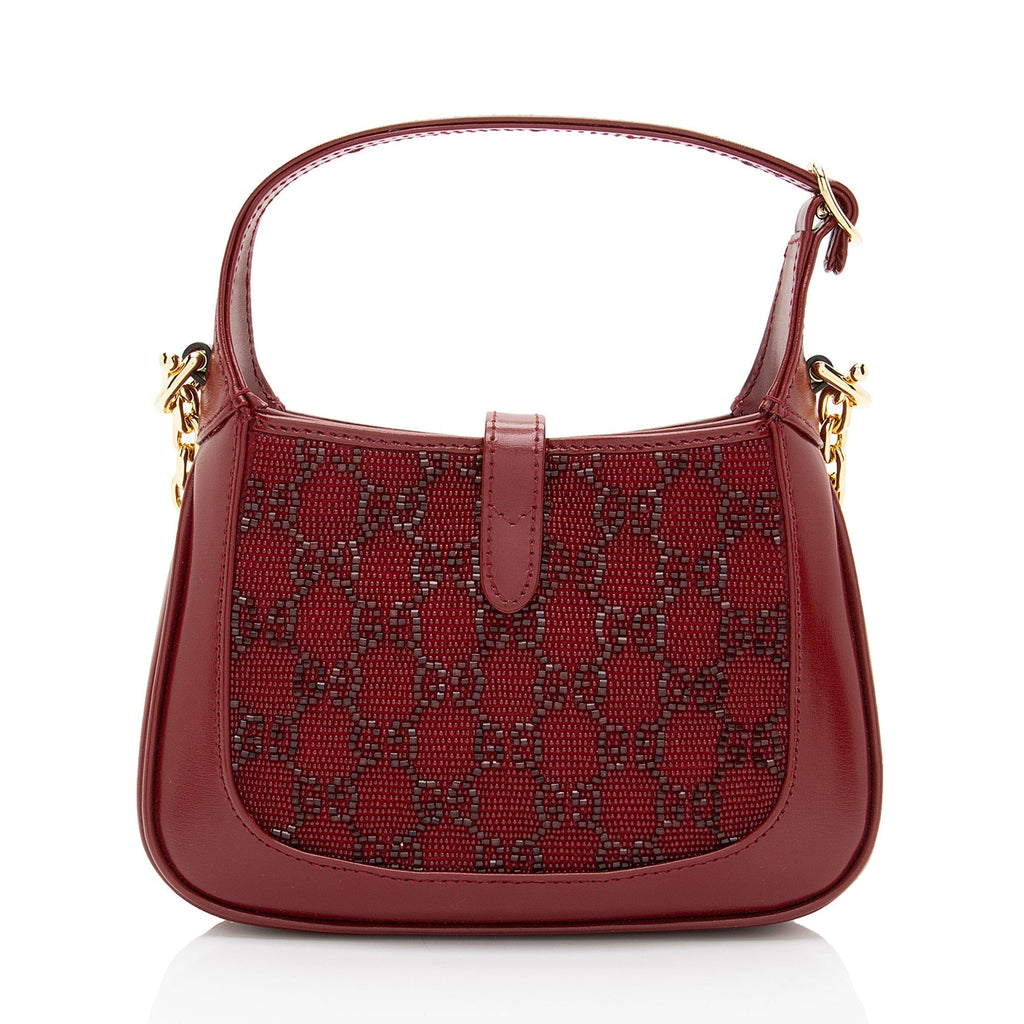 Gucci Crystal GG Jackie 1961 Mini Hobo (SHF-qrannc)