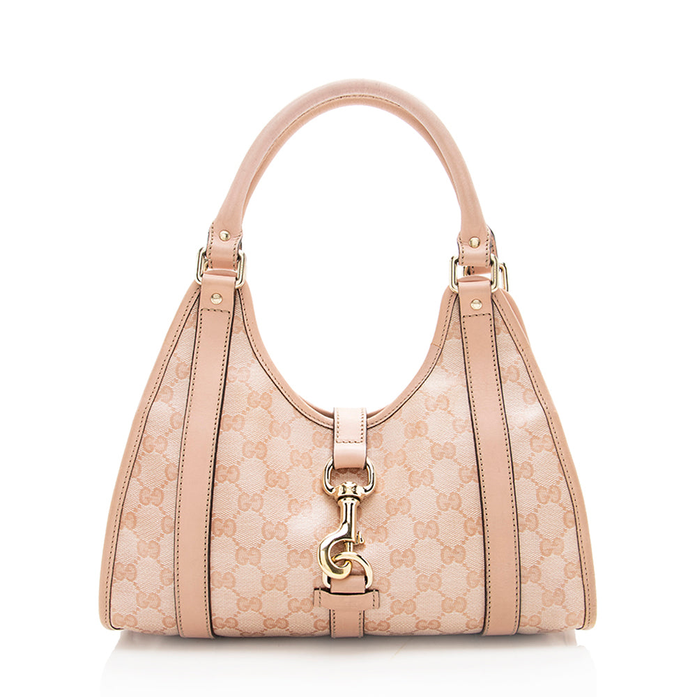 Gucci Crystal Gucci Canvas Small Joy Shoulder Bag - FINAL SALE (SHF-18167)