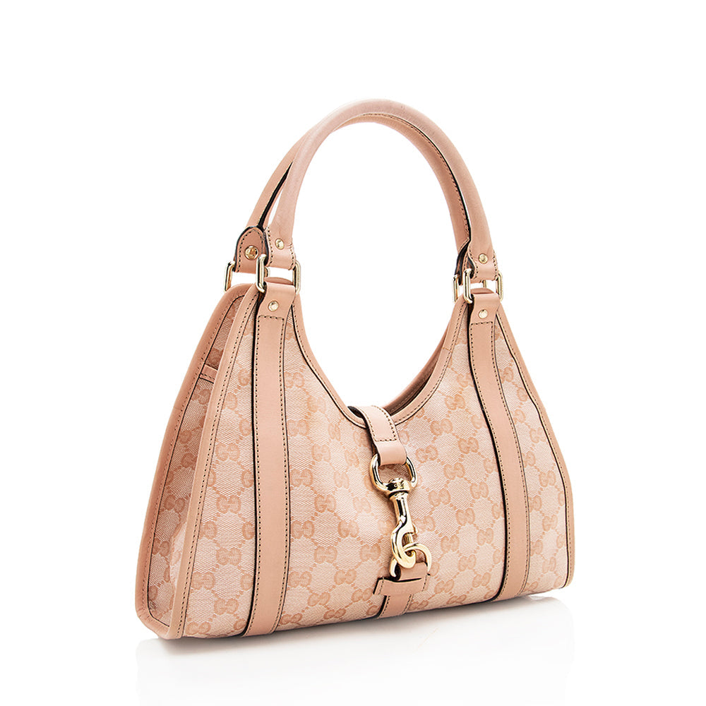Gucci Crystal Gucci Canvas Small Joy Shoulder Bag - FINAL SALE (SHF-18167)