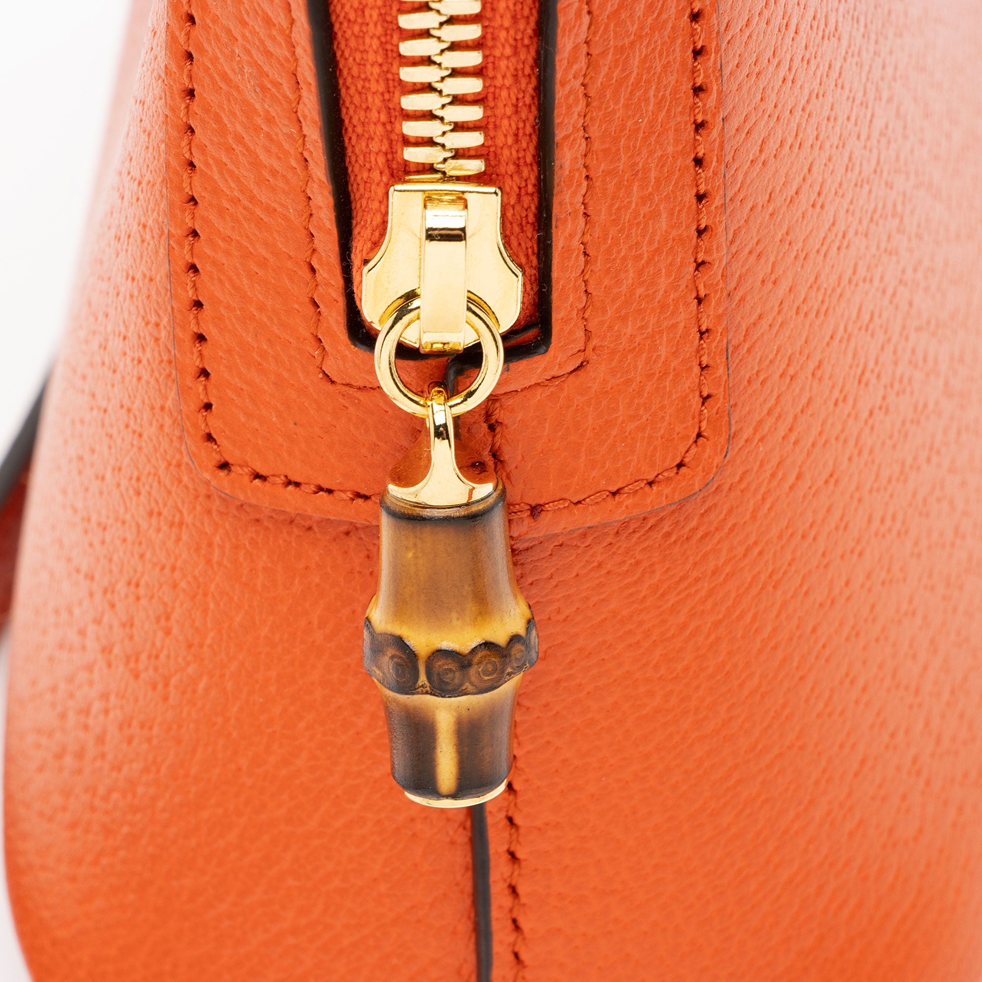 Gucci Cuir Leather Bamboo Diana Dome Mini Satchel