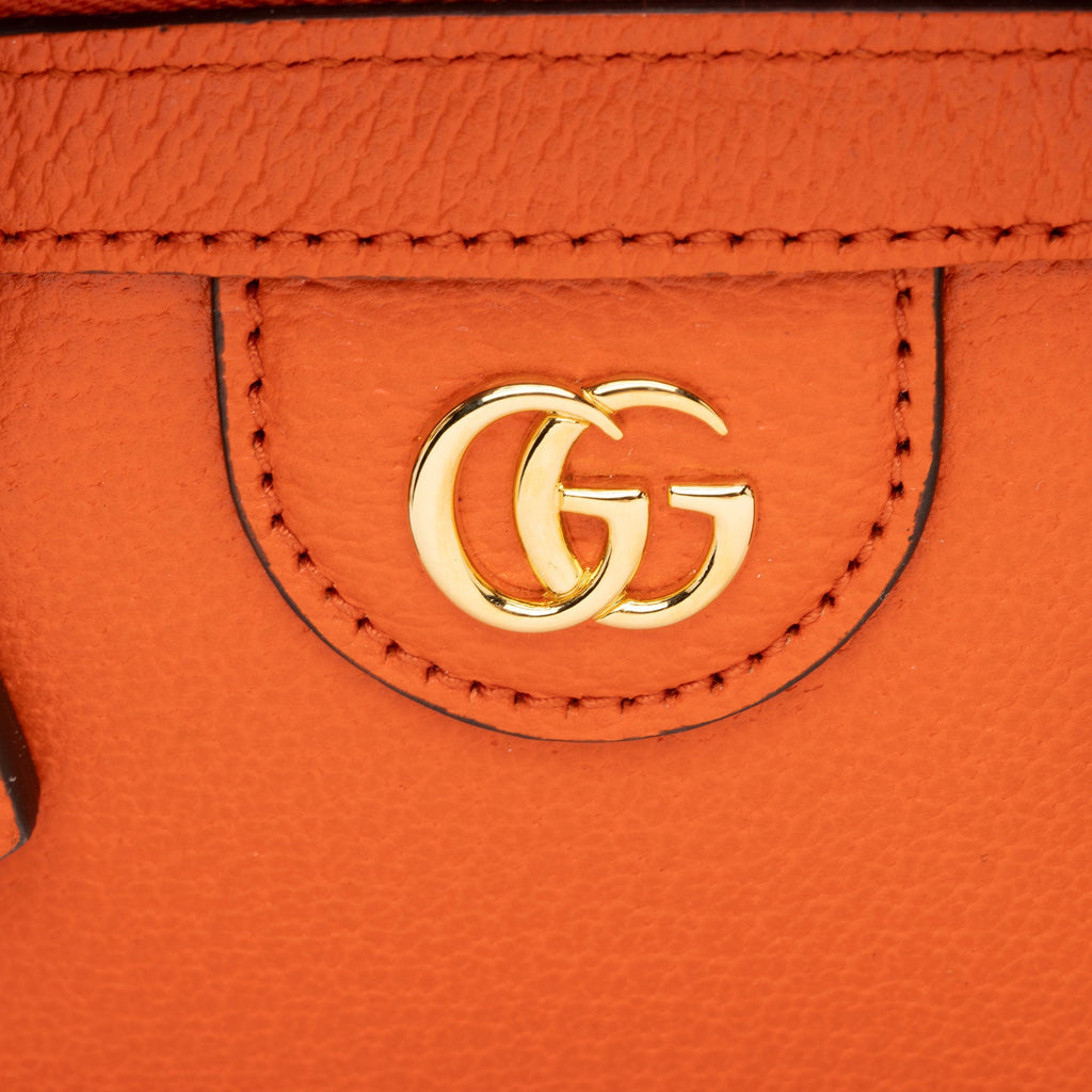 Gucci Cuir Leather Bamboo Diana Dome Mini Satchel