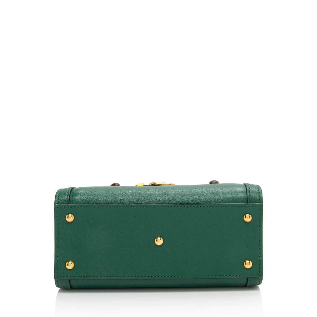 Gucci Cuir Leather Bamboo Diana Mini Tote