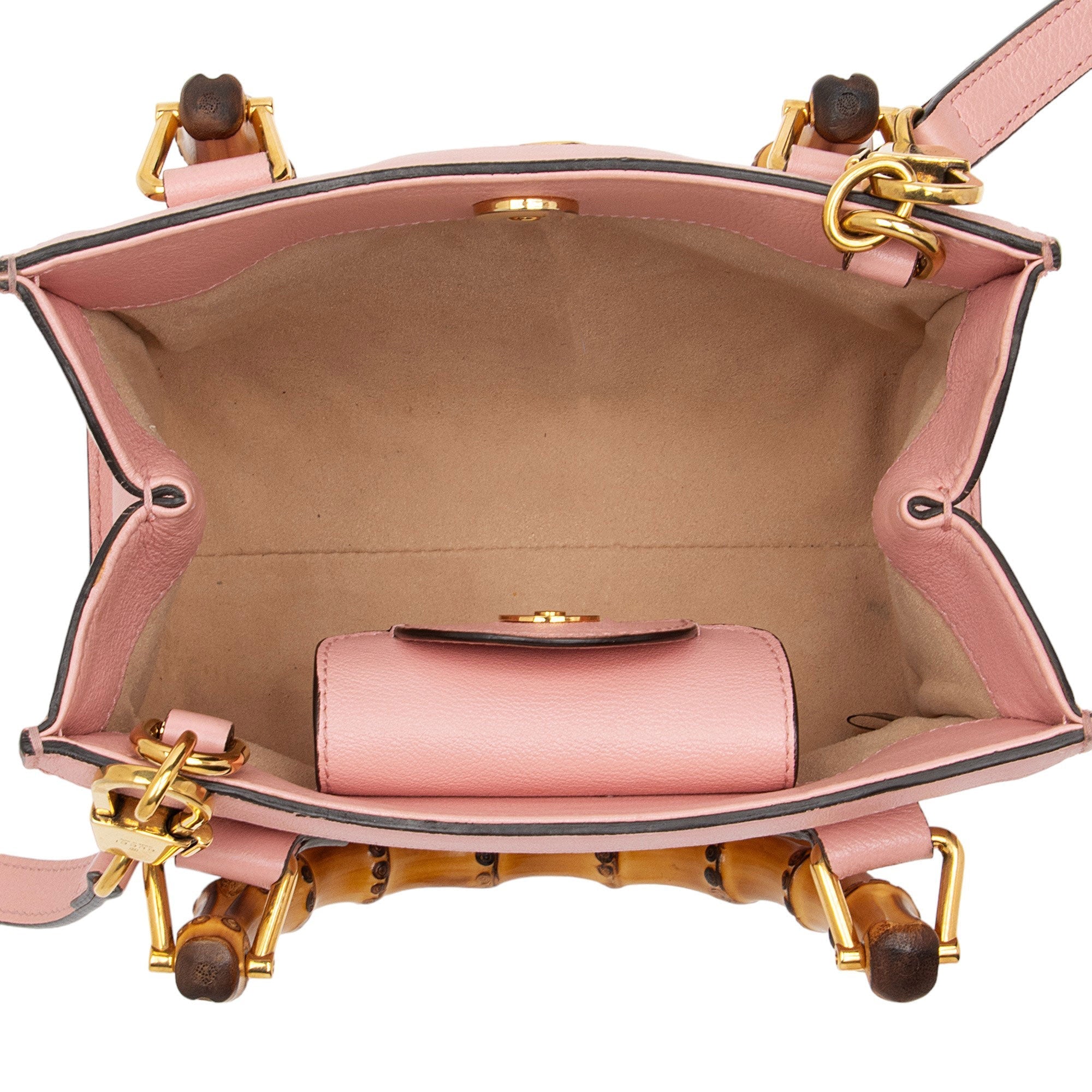 Gucci Cuir Leather Bamboo Diana Mini Tote (SHF-kfEnLc)