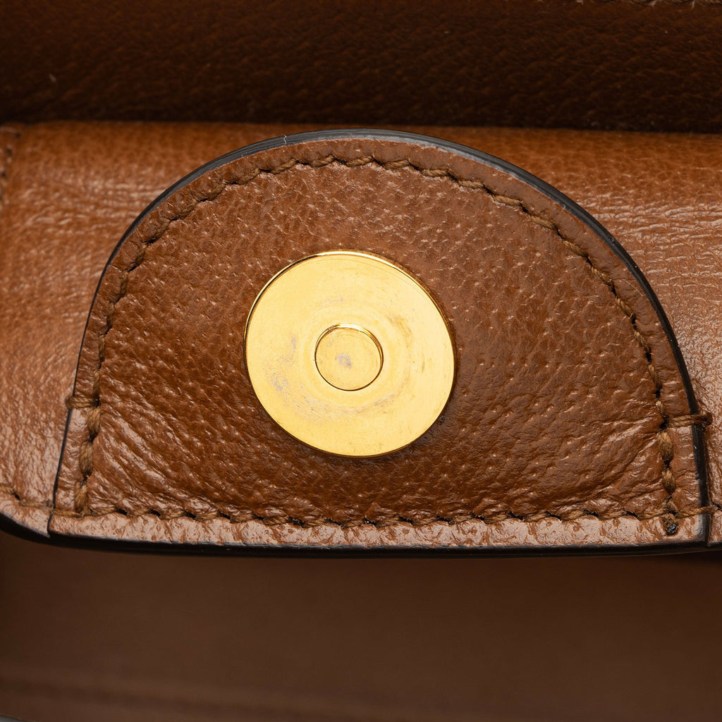 Gucci Cuir Leather Bamboo Diana Mini Tote