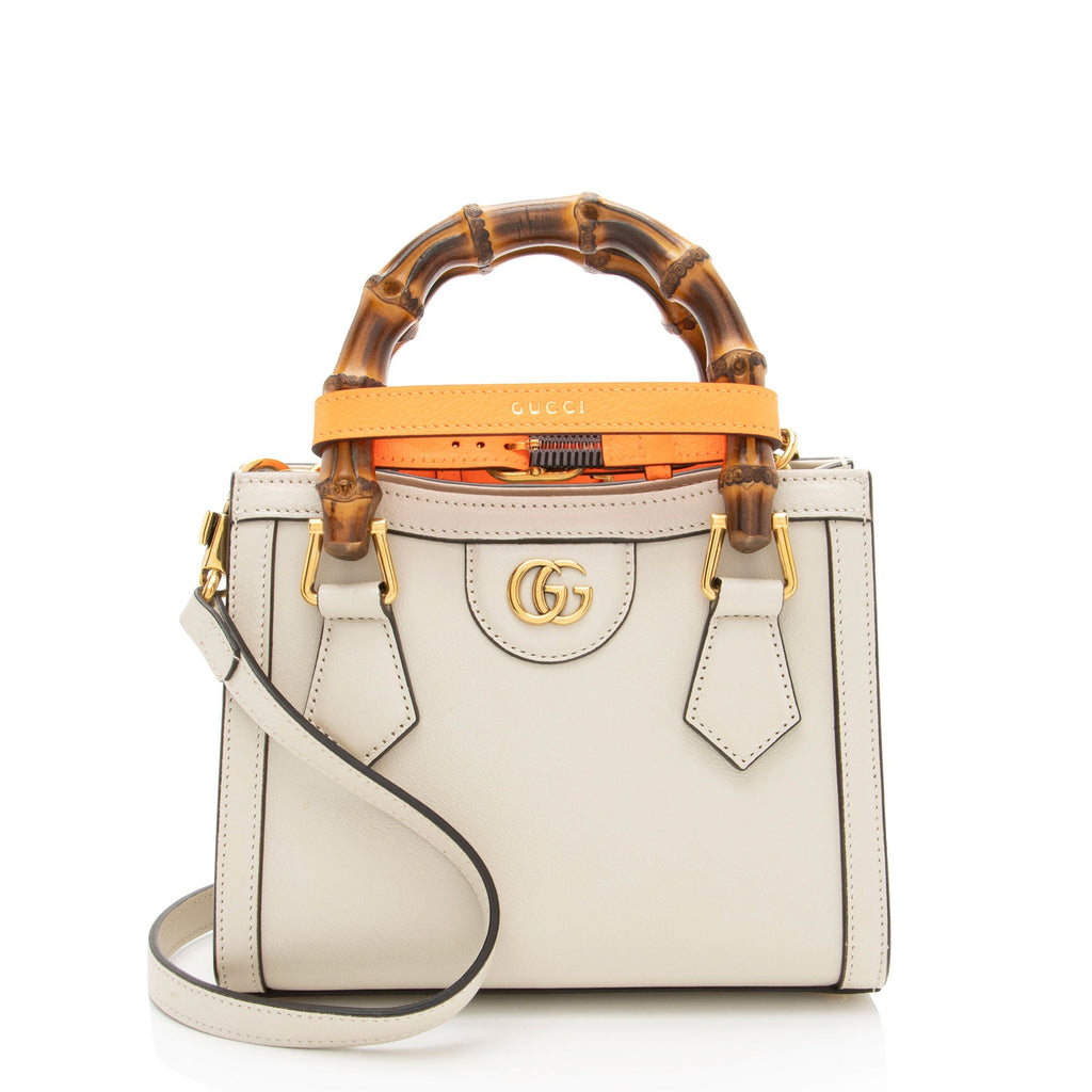 Gucci Cuir Leather Diana Mini Tote