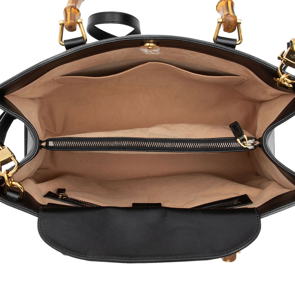 Gucci Cuir Leather Diana Medium Tote (SHF-1Bld5g)