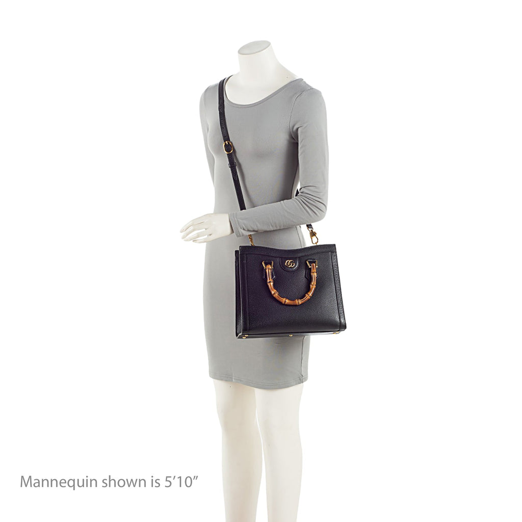 Gucci Cuir Leather Diana Small Tote