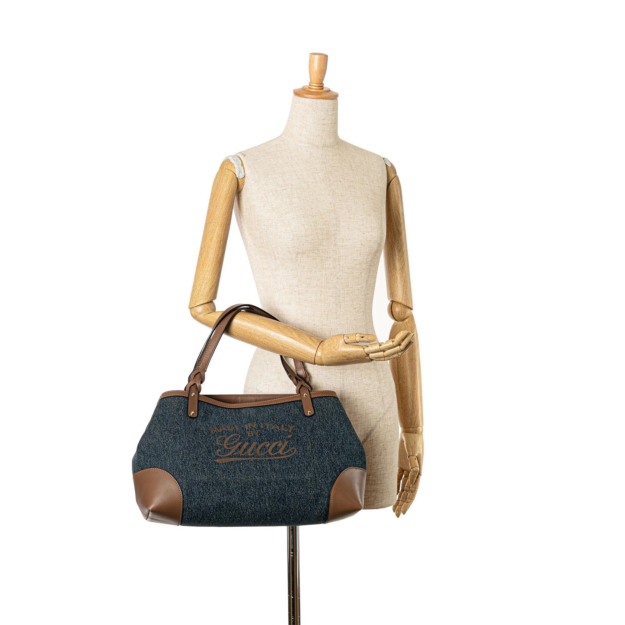 Gucci Denim Craft Tote Bag (SHG-SgJkQW)