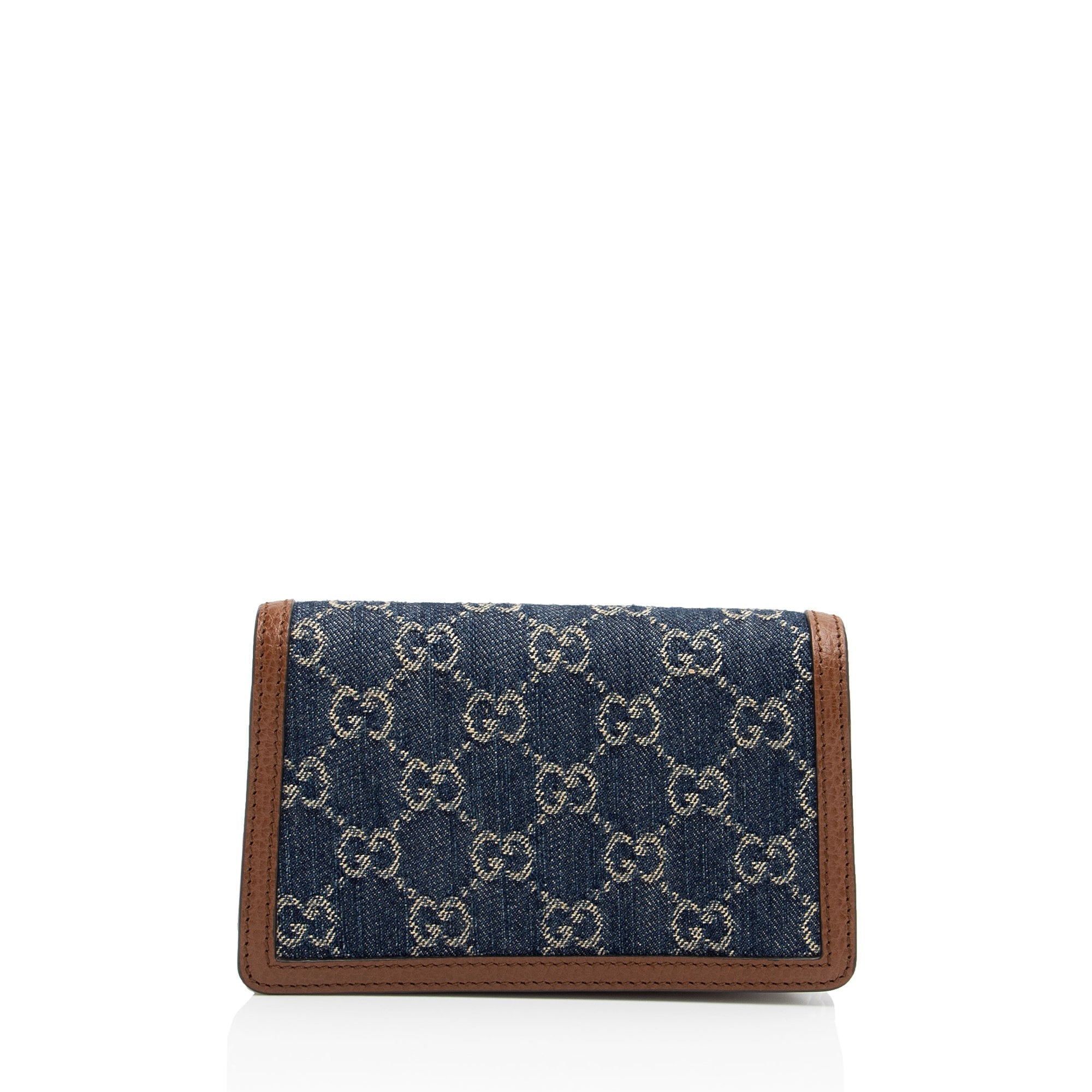 Gucci Denim Dionysus Super Mini Shoulder Bag (SHF-LUnuyX)