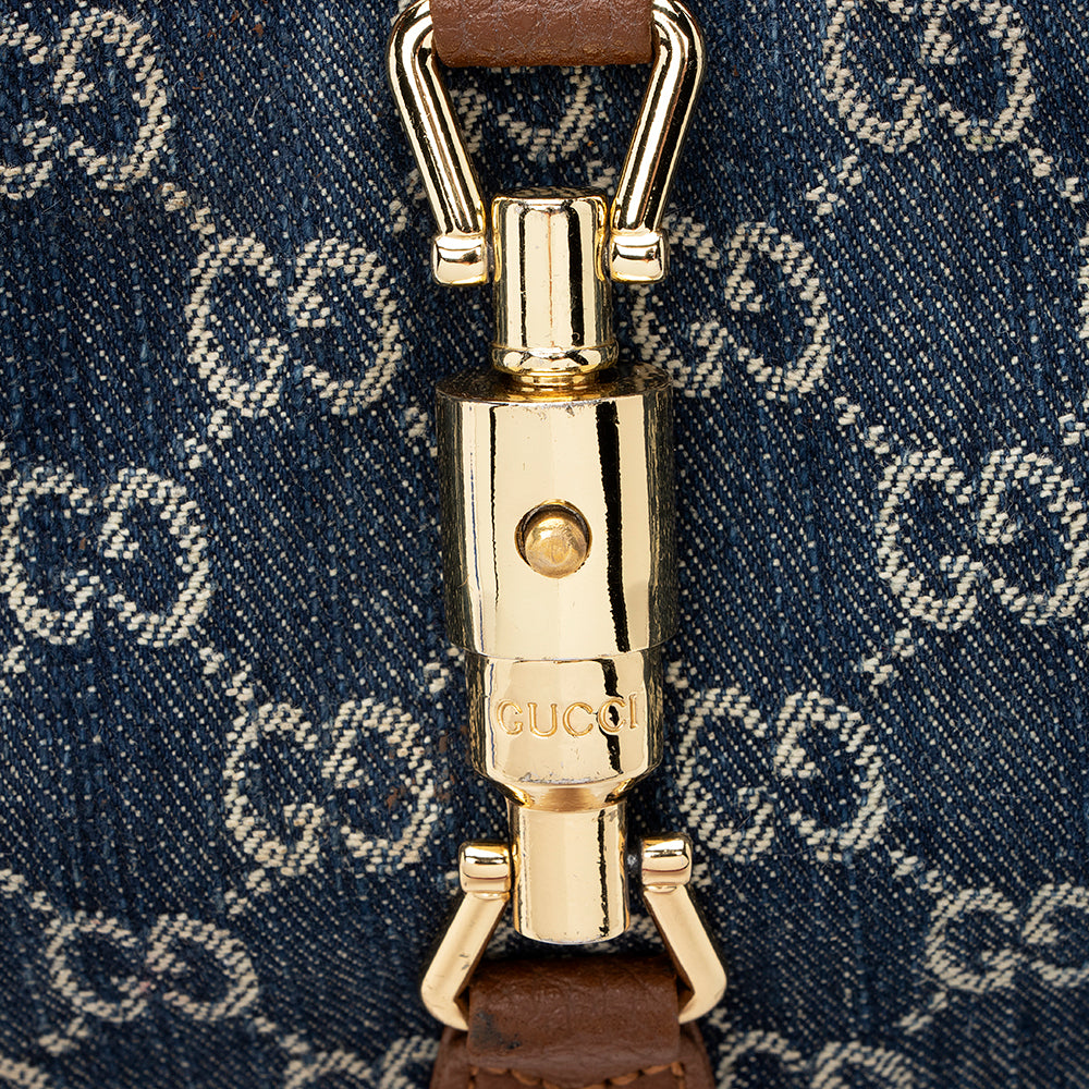 Gucci Gucci Denim Jackie 1961 Small Shoulder Bag (SHF-20758)