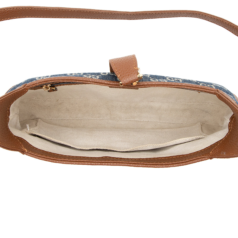 Gucci Gucci Denim Jackie 1961 Small Shoulder Bag (SHF-20758)