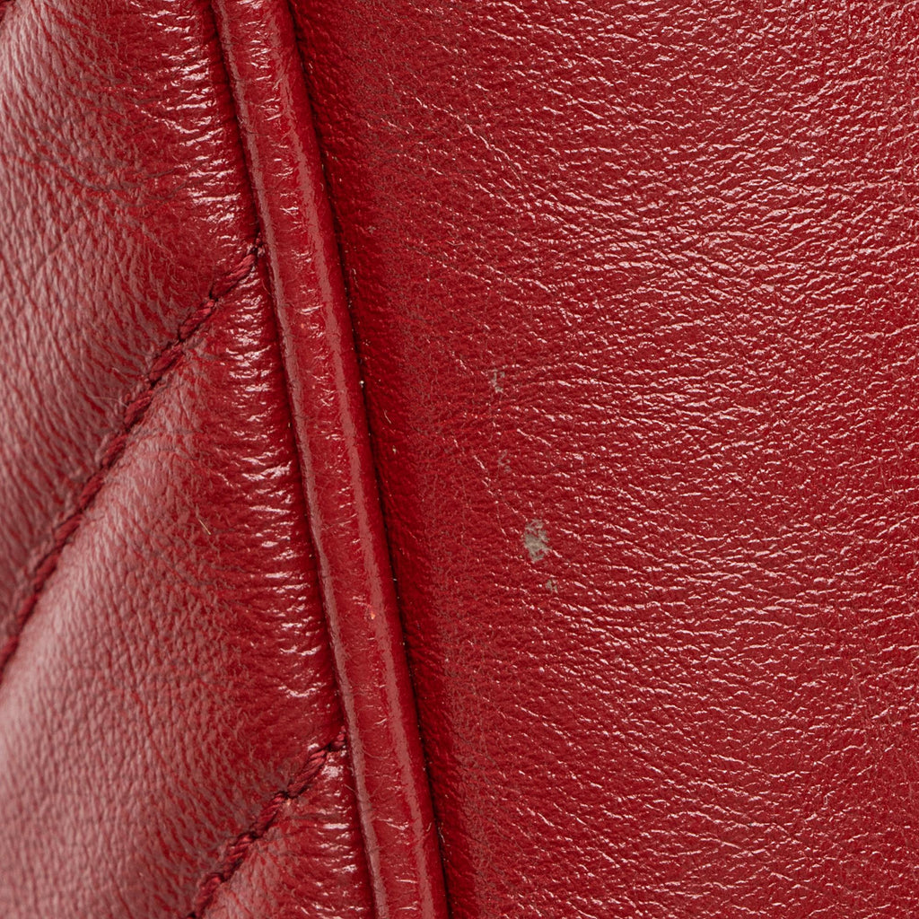 Gucci Diagonal Matelasse Leather GG Marmont Double Zip Mini Camera Bag