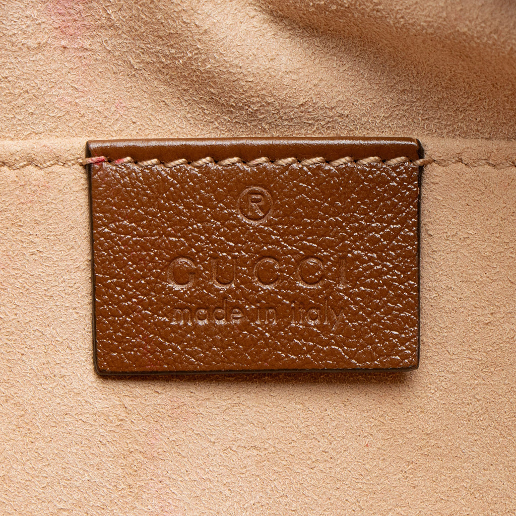 Gucci Diagonal Matelasse Leather GG Marmont Small Camera Bag