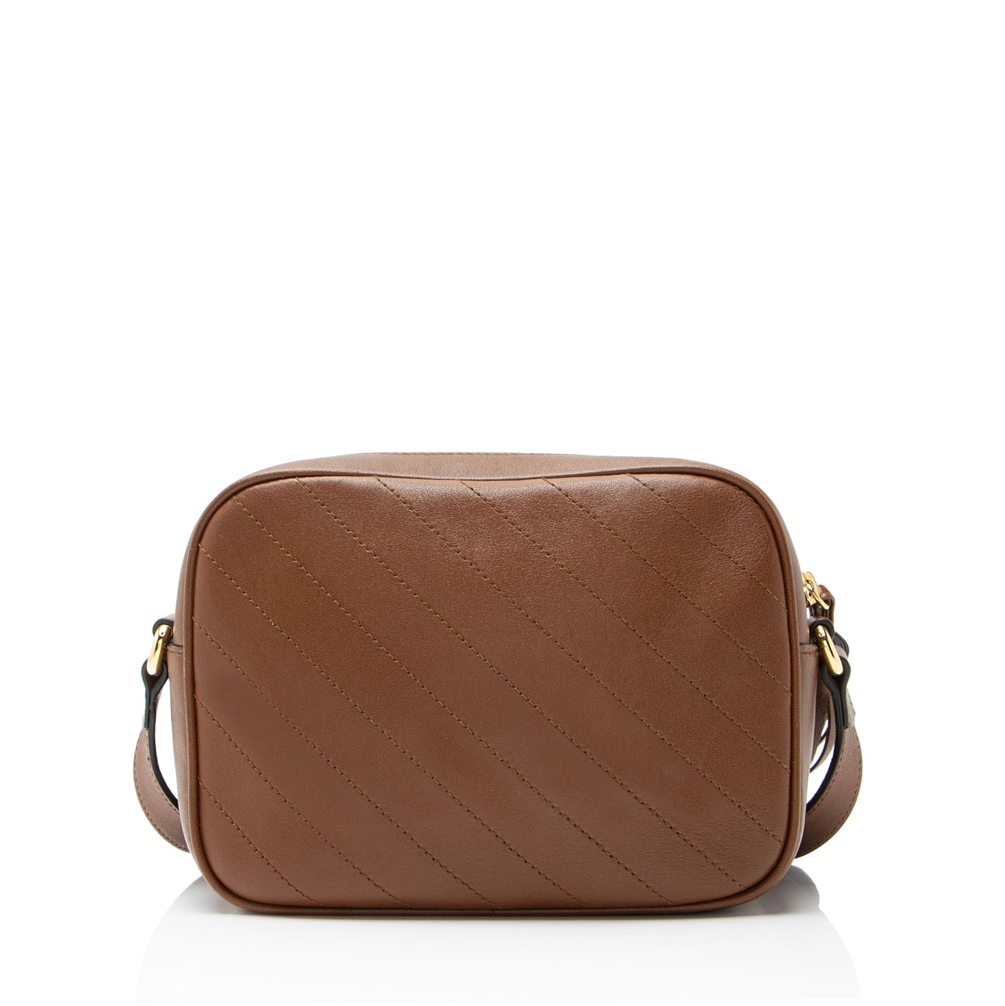 Gucci Diagonal Stitched Calfskin Blondie Camera Bag
