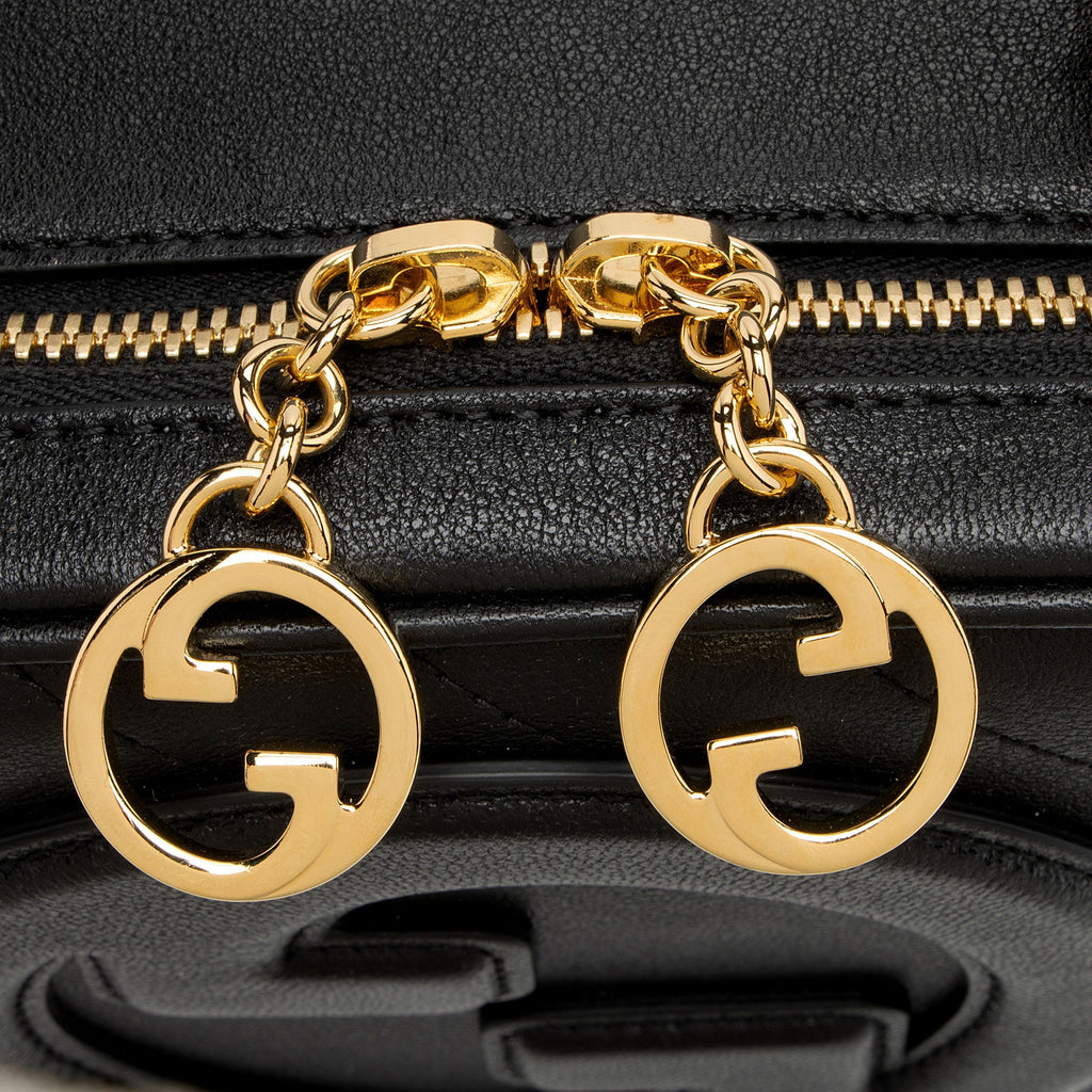 Gucci Diagonal Stitched Calfskin Blondie Top Handle