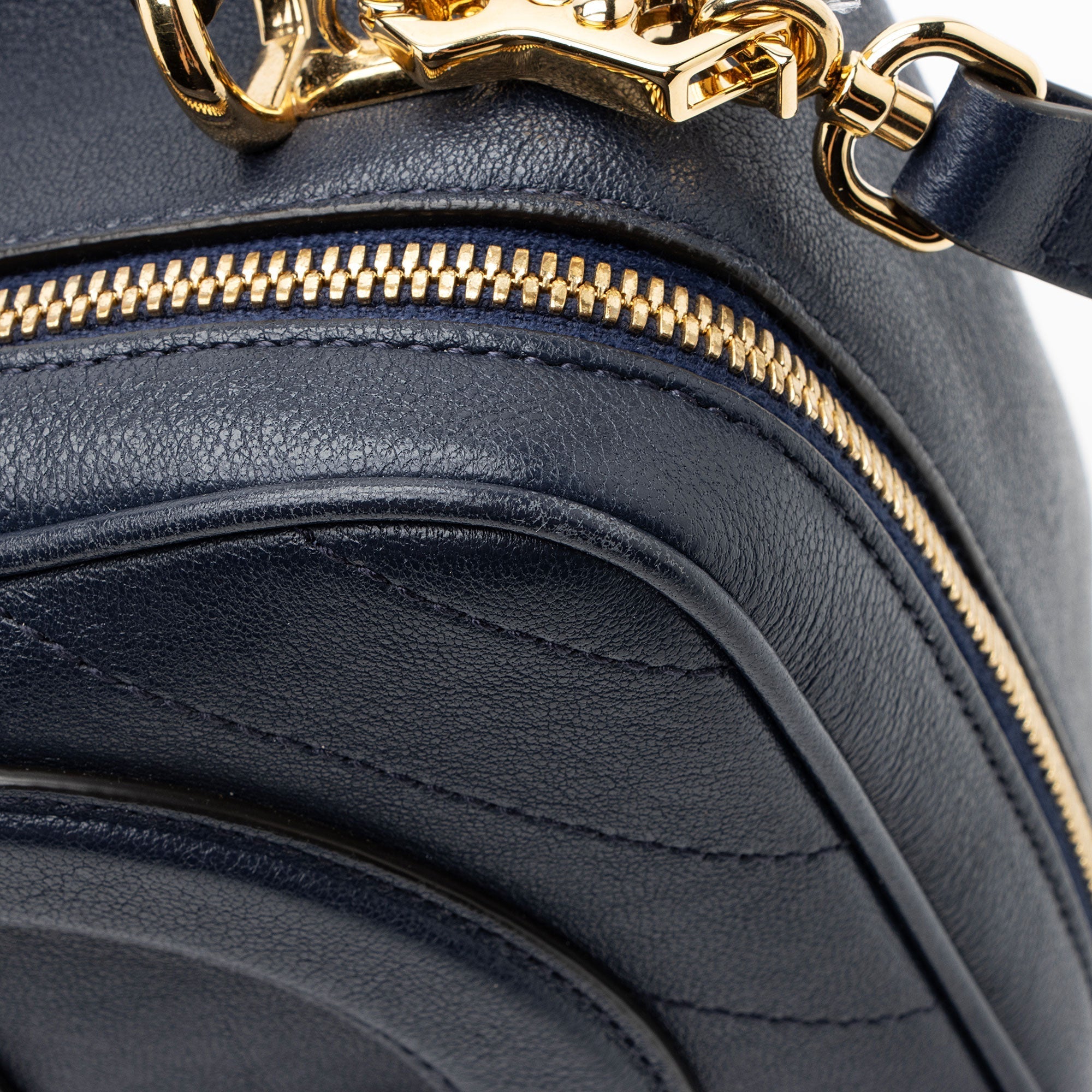 Gucci Diagonal Stitched Calfskin Blondie Top Handle