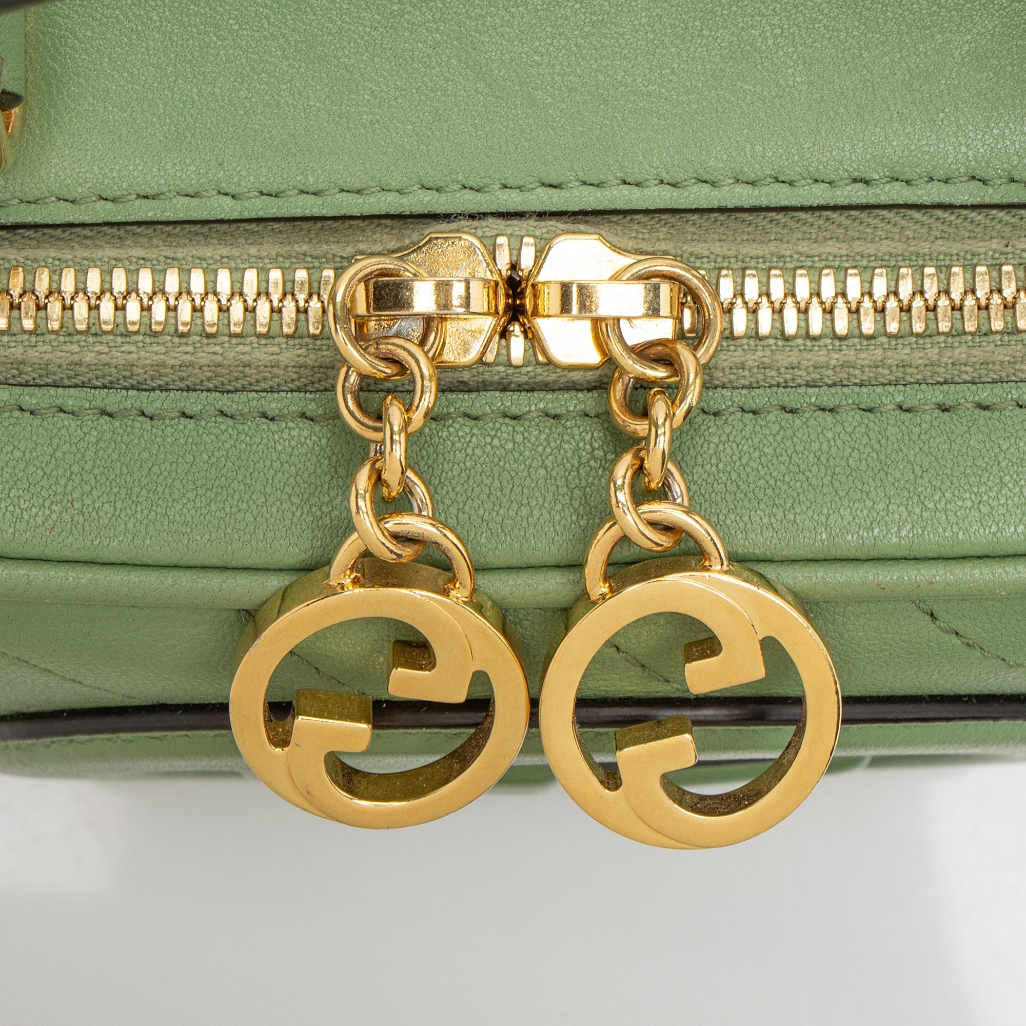 Gucci Diagonal Stitched Calfskin Blondie Top Handle