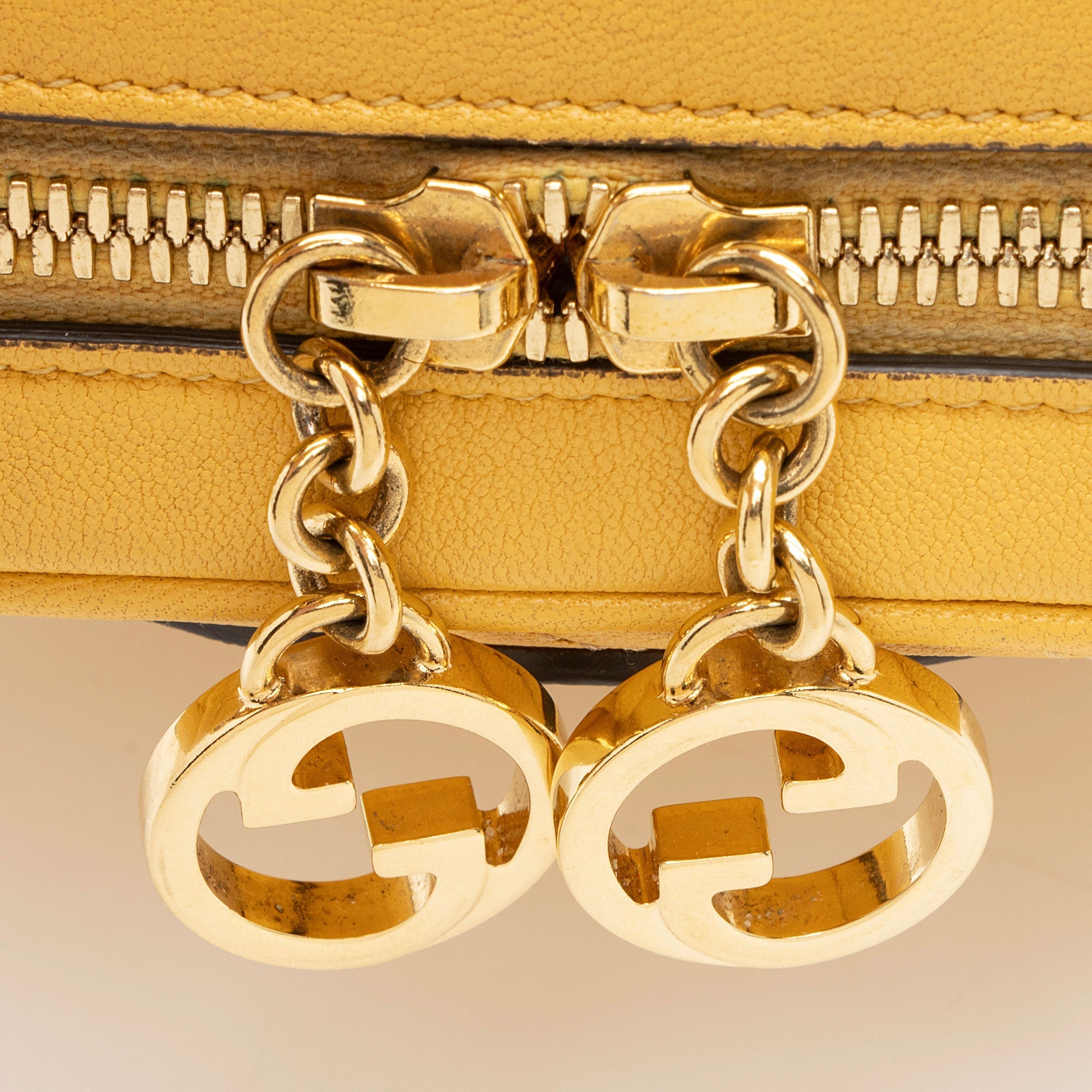 Gucci Diagonal Stitched Calfskin Blondie Top Handle